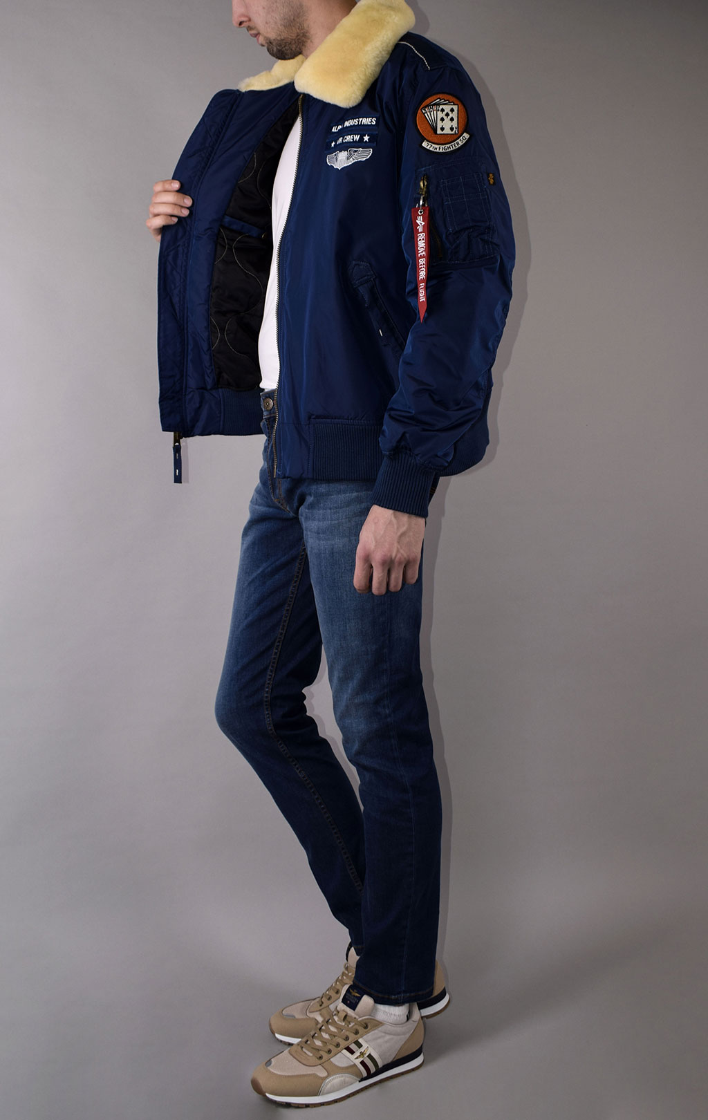 Куртка-пилот ALPHA INDUSTRIES INJECTOR-III AIR FORCE new navy 