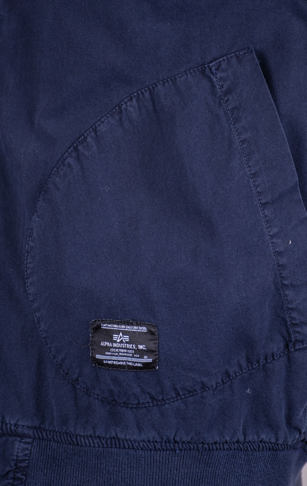 Бомбер-ветровка ALPHA INDUSTRIES US NAVY DECK HOOKED MOD JACKET SS 24 m replica blue 