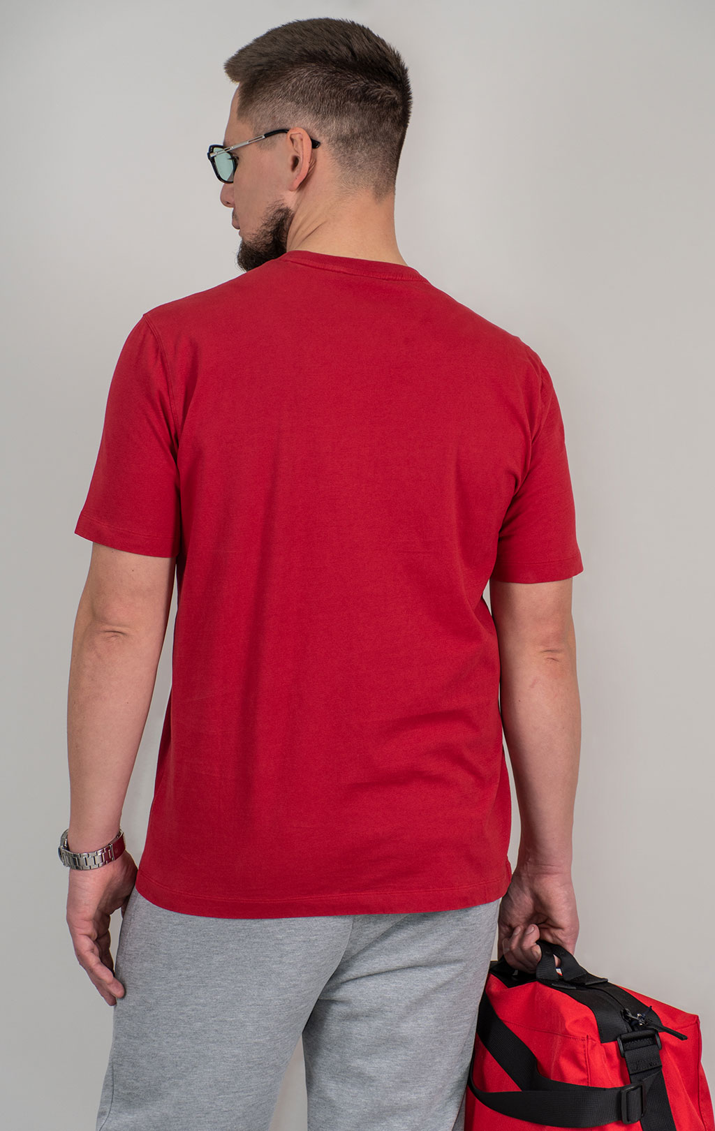 Футболка AERONAUTICA MILITARE SS 25 m/TR tango red washed (TS 2378) 