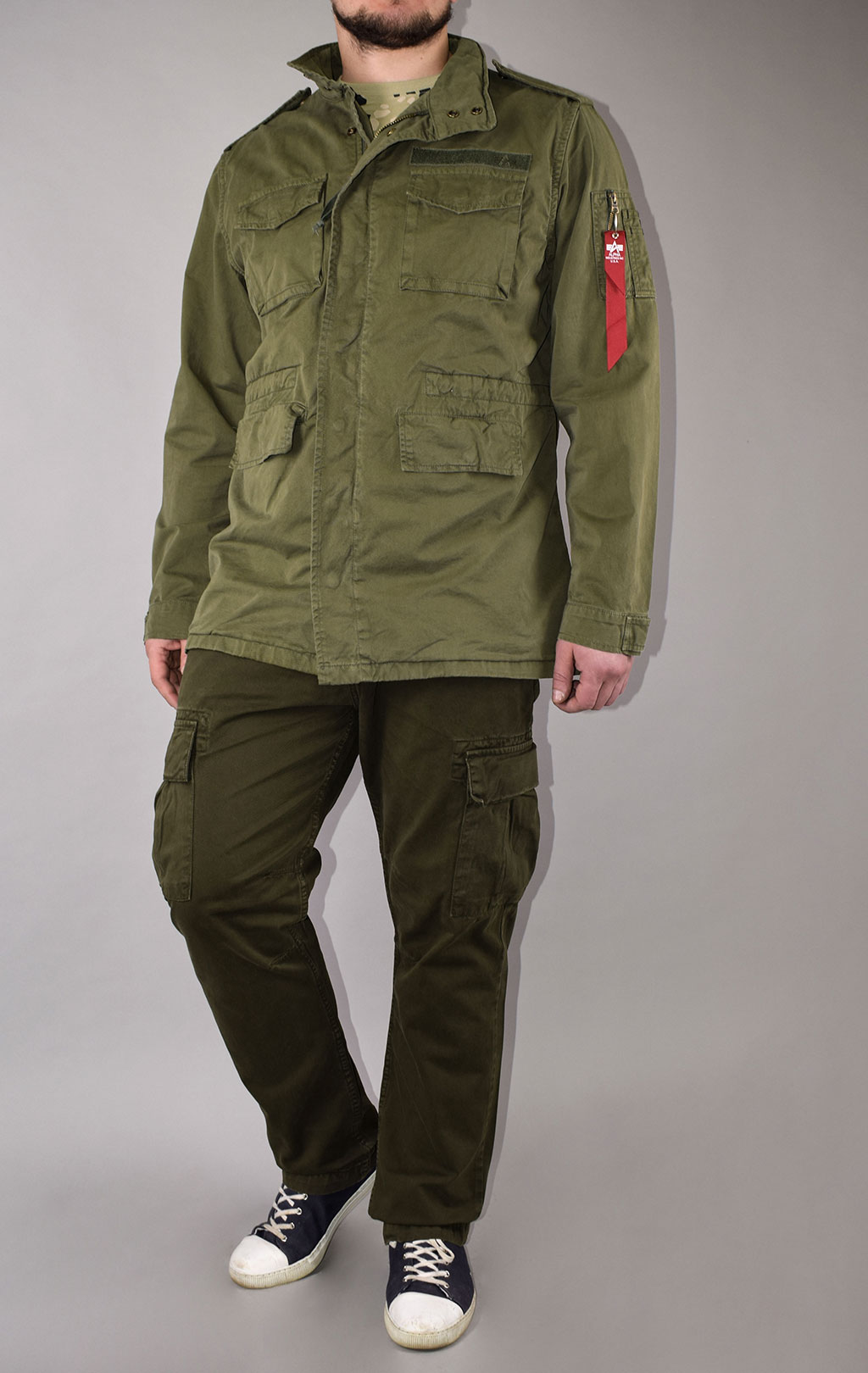 Ветровка ALPHA INDUSTRIES HUNTINGTON M-65 dark olive 