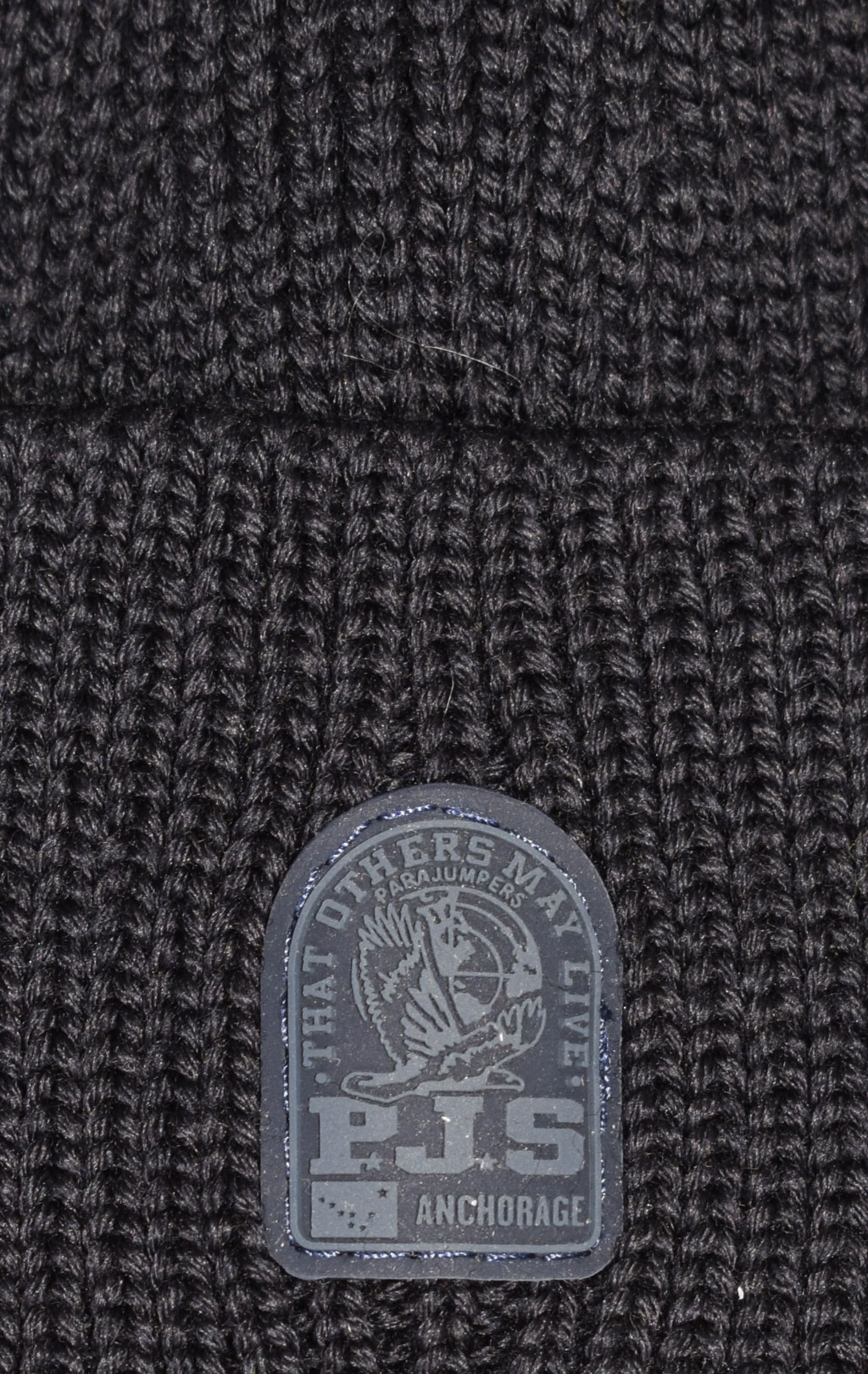 Шапка вязаная PARAJUMPERS PLAIN BEANIE FW 23/24 blue graphite 