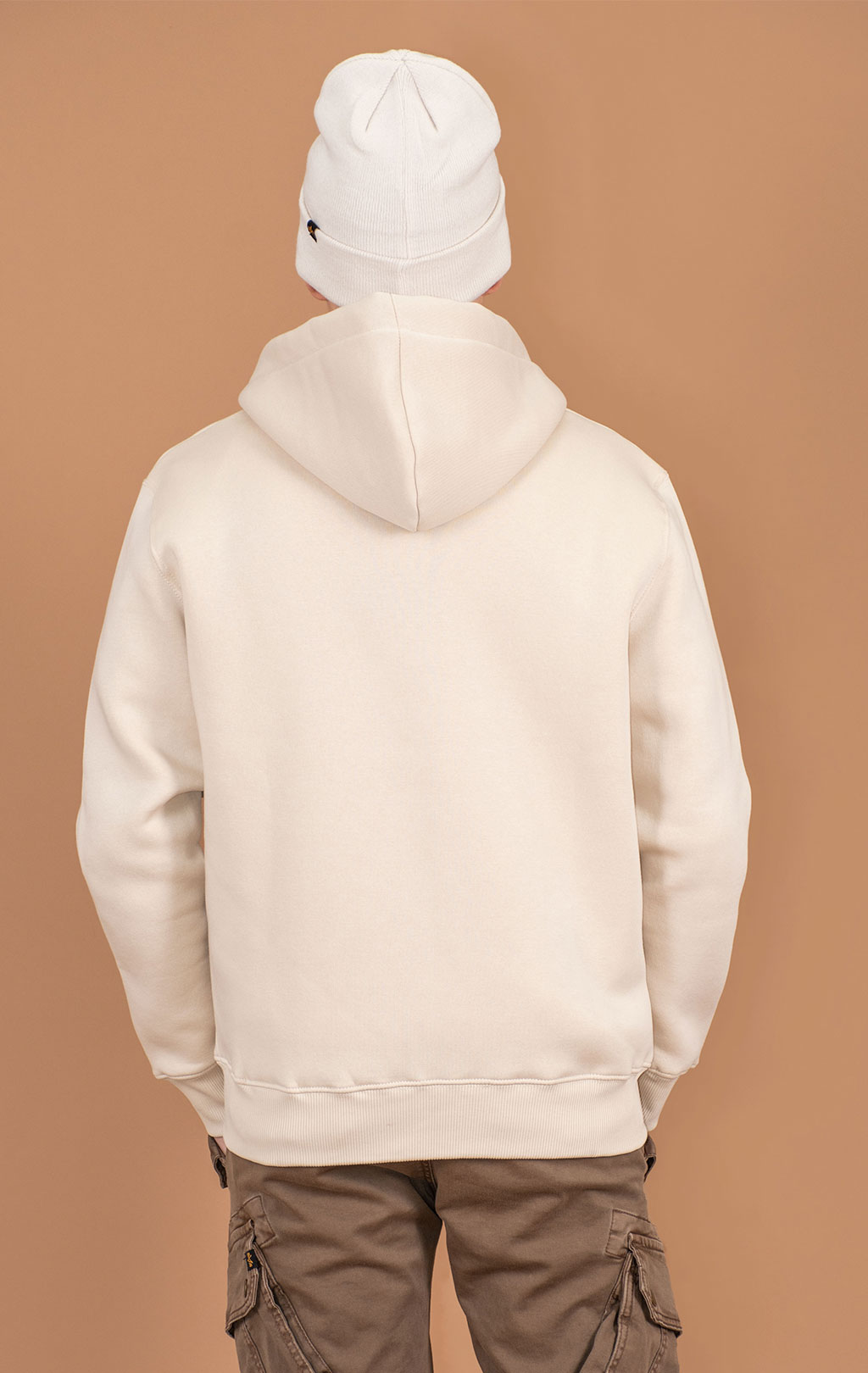 Толстовка ALPHA INDUSTRIES BASIC ZIP HOODY SMALL LOGO jet stream white 