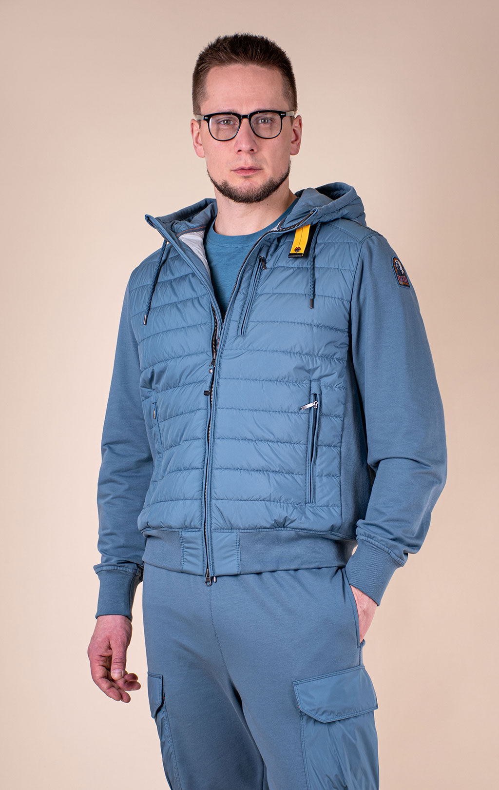Толстовка комбинированная PARAJUMPERS IVOR SS 26 marine 
