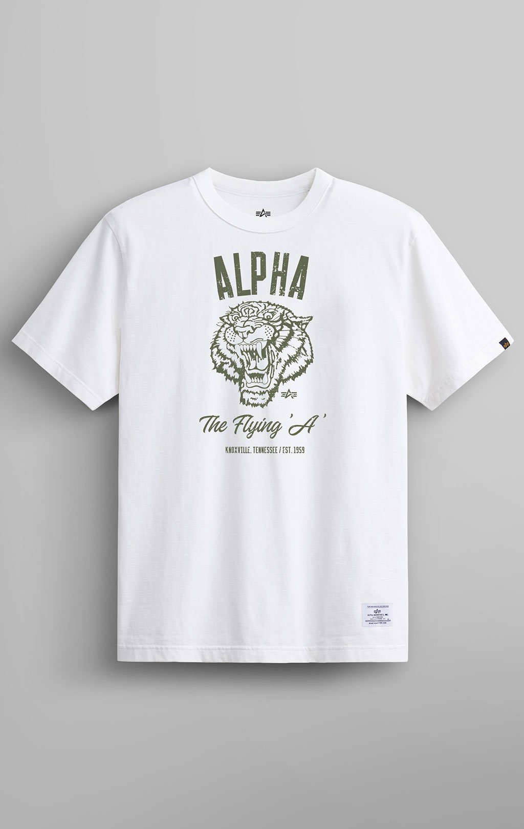 Футболка ALPHA INDUSTRIES ALPHA TIGER TEE SS 24 white 