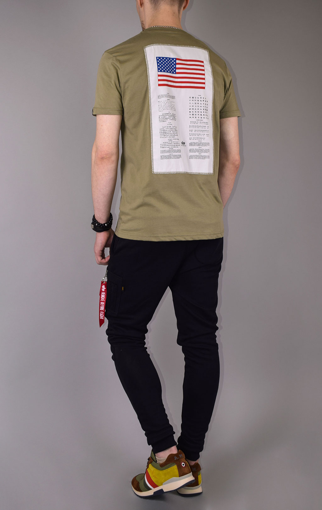 Футболка ALPHA INDUSTRIES BLOOD CHIT olive 