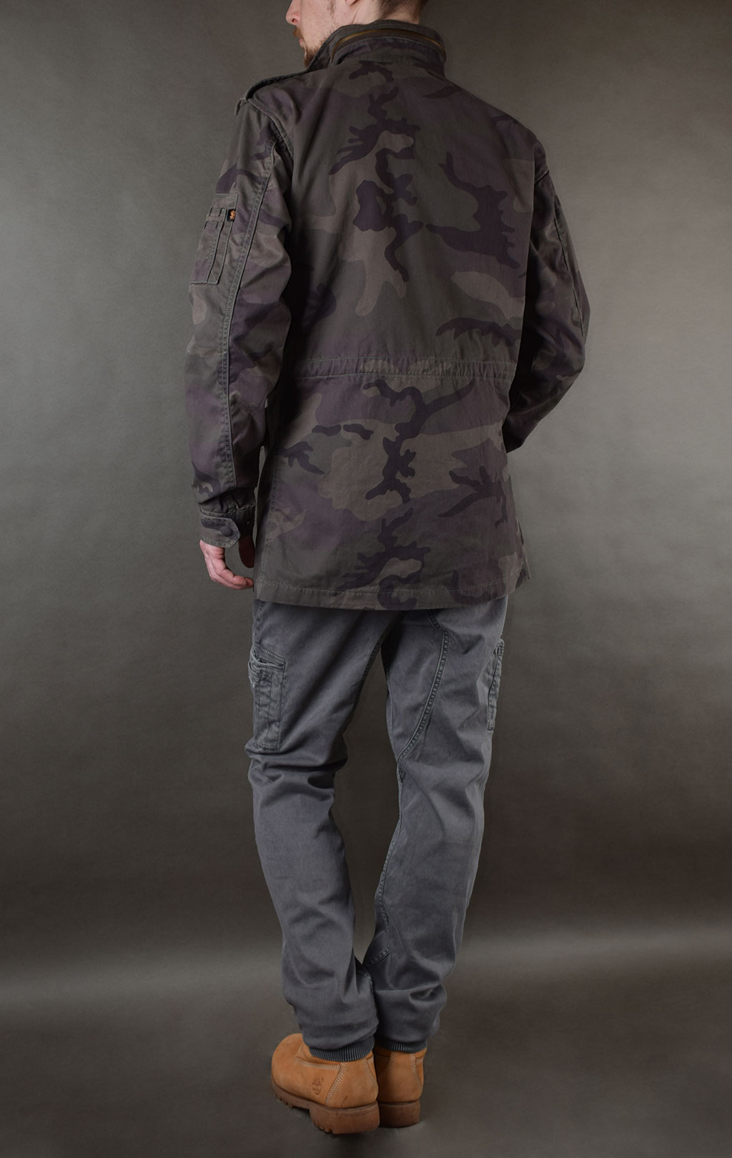 Ветровка ALPHA INDUSTRIES HUNTINGTON M-65 dark olive camo 