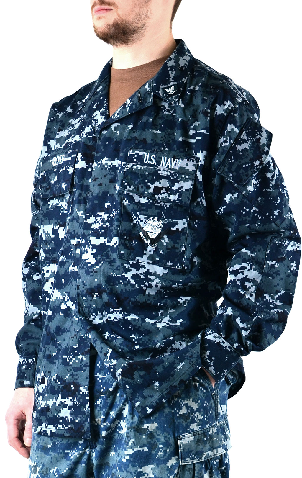 Китель полевой NWU digital navy США