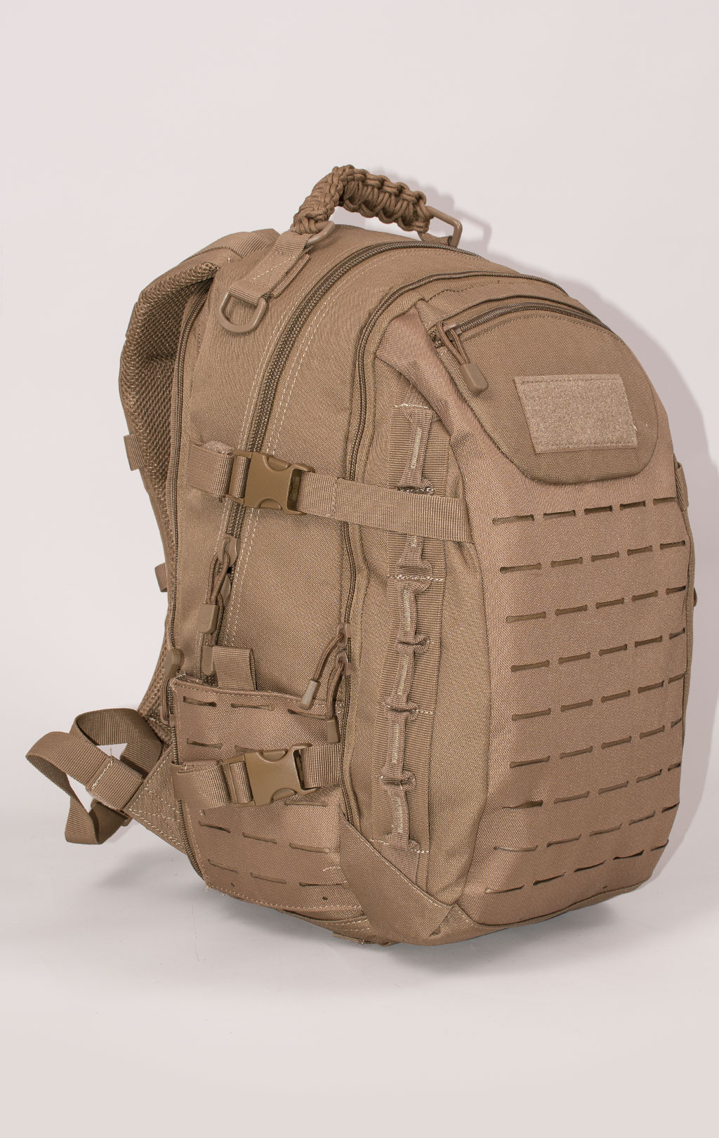 Рюкзак тактический 30L front laser cut, paracord dark brown BS-544 Китай