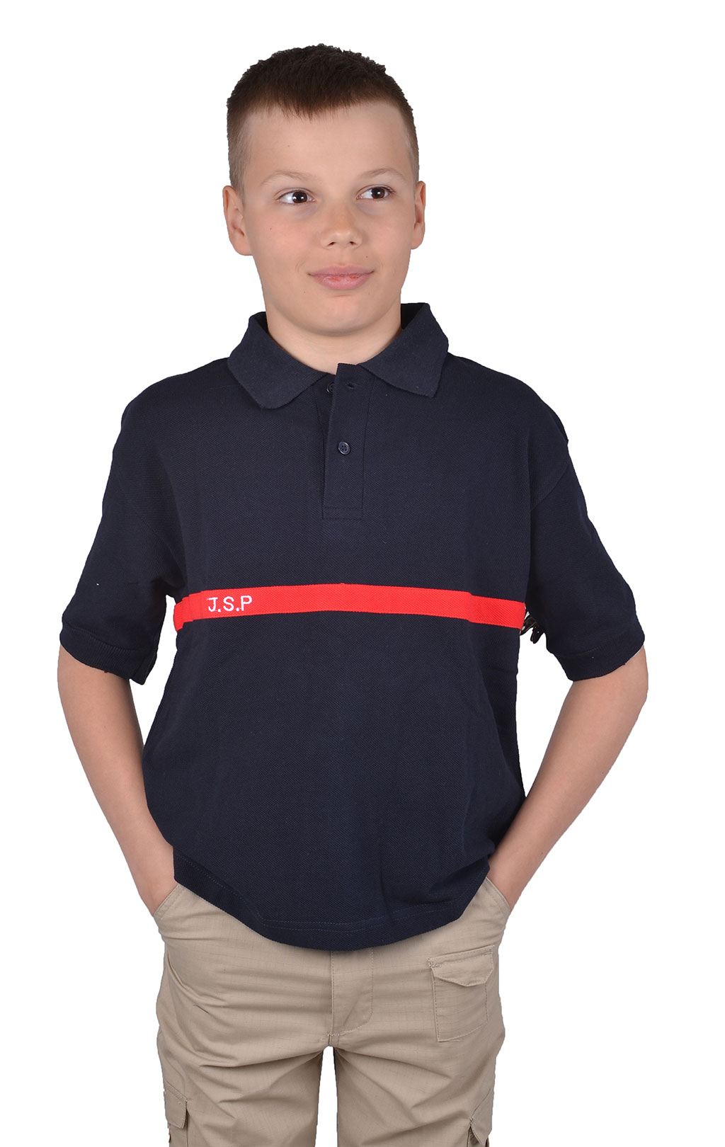 Детская футболка polo J.S.P. 100%Cotton navy Франция