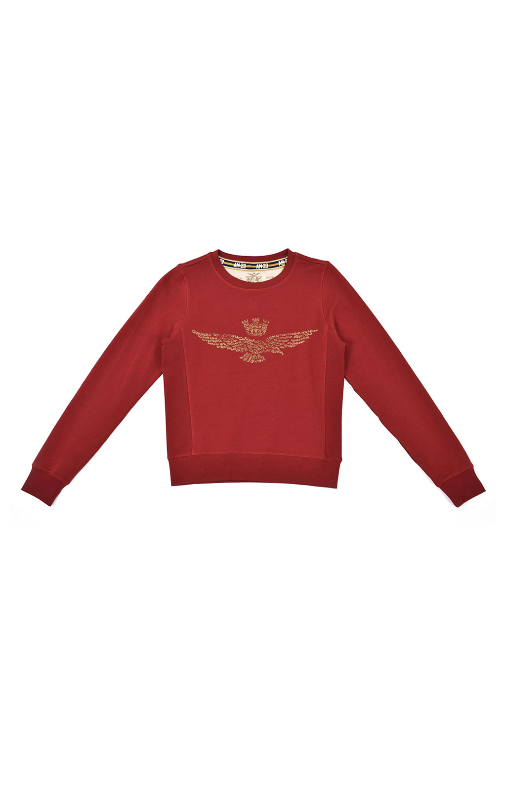 Женский свитшот AERONAUTICA MILITARE SS 20/PT rosso (FE 1497) 