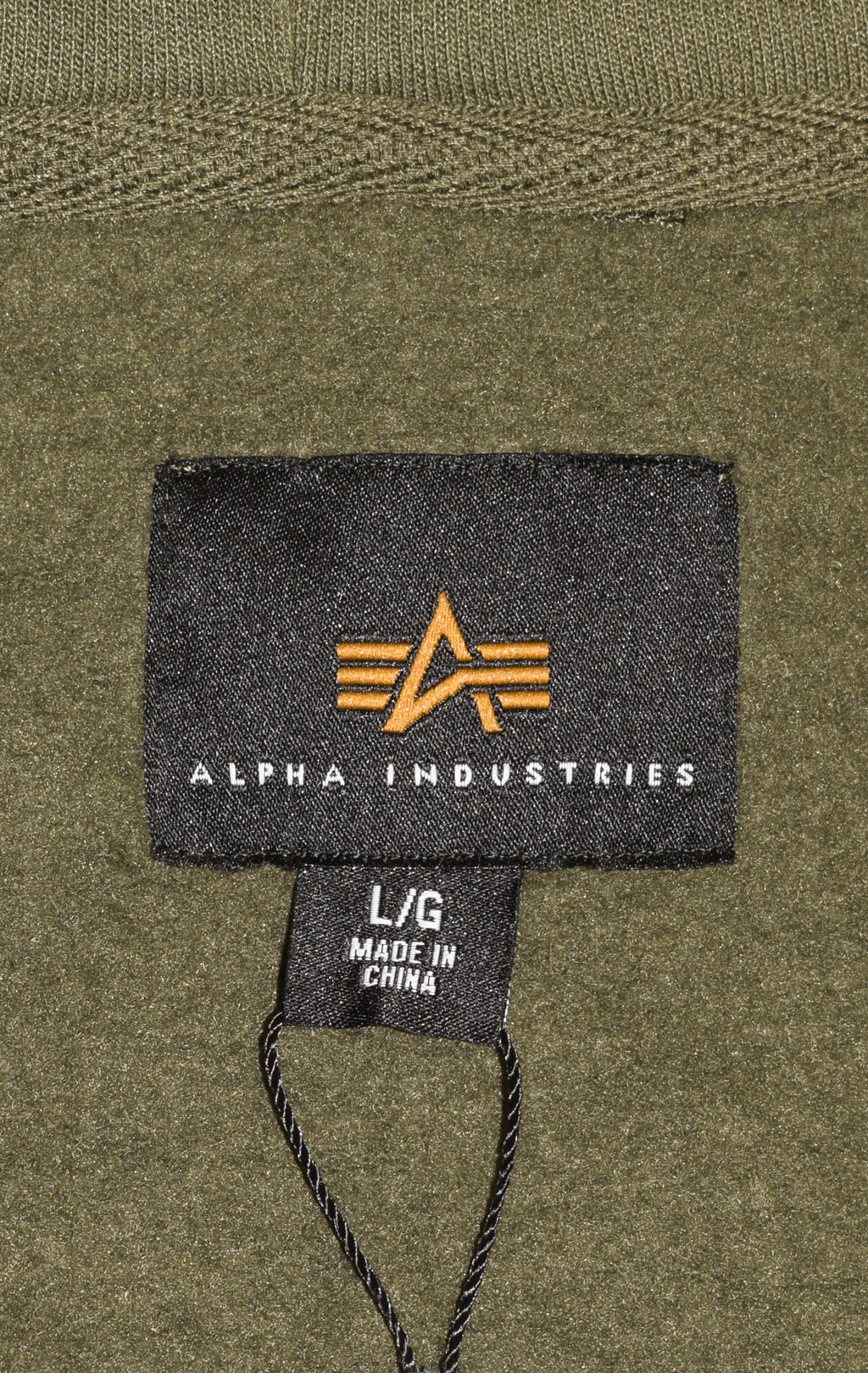 Толстовка ALPHA INDUSTRIES BASIC LOGO HOODIE olive 