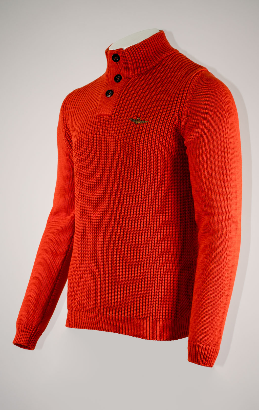 Свитер на пуговицах AERONAUTICA MILITARE FW 25/26/BL clay orange (MA 1572) 
