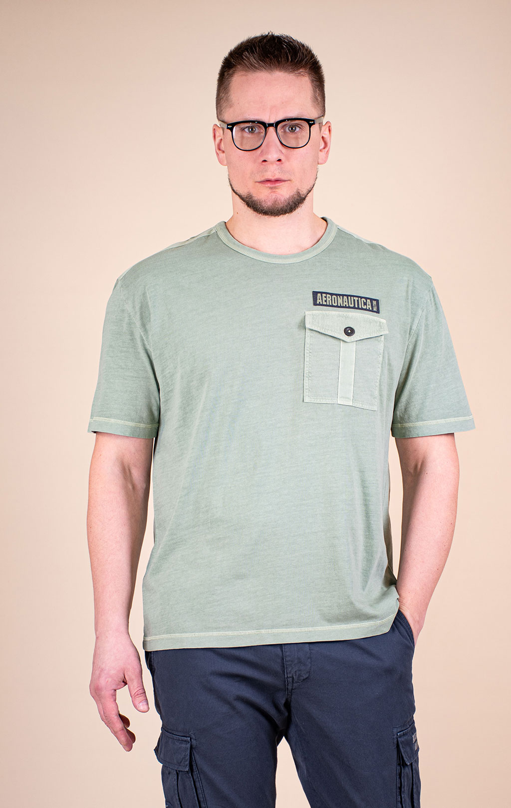 Футболка AERONAUTICA MILITARE SS 26/IN green bay (TS 2514) 
