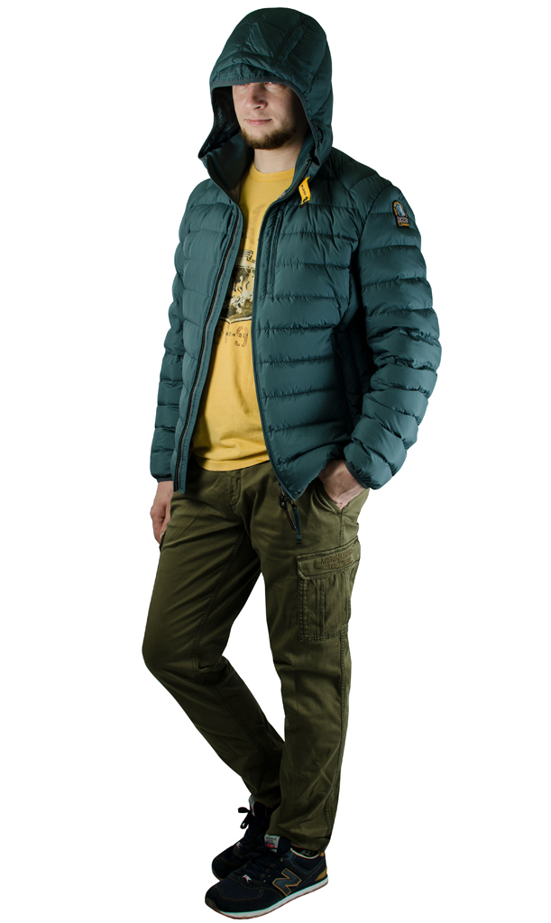 Куртка-пуховик лёгкая PARAJUMPERS LAST MINUTE teal 