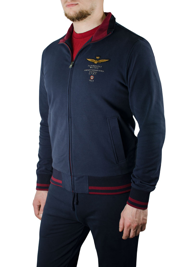 Толстовка AERONAUTICA MILITARE blue navy (FE 1116) 