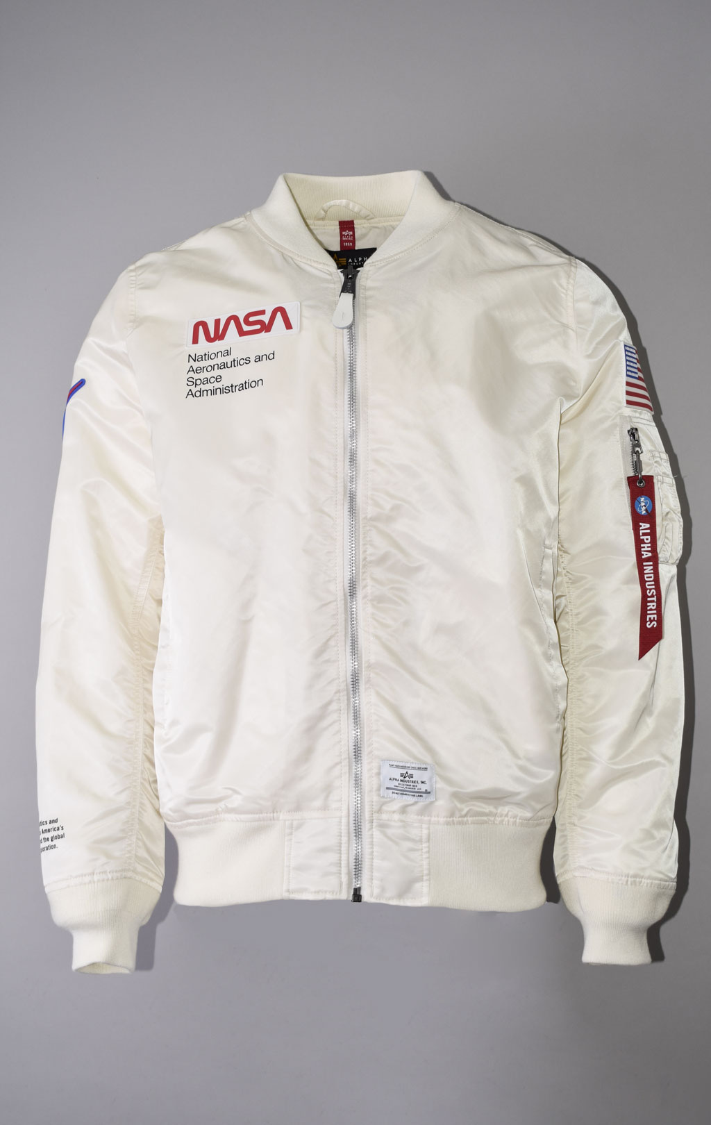 Ветровка ALPHA INDUSTRIES NASA GEN-II FLIGHT JACKET L-2B SS 23 m off white 