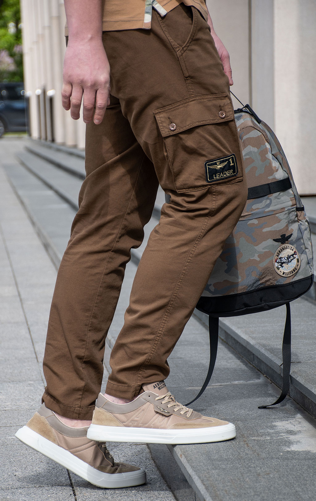 Брюки-карго AERONAUTICA MILITARE SS 24/AL chocolate (PA 1598) 