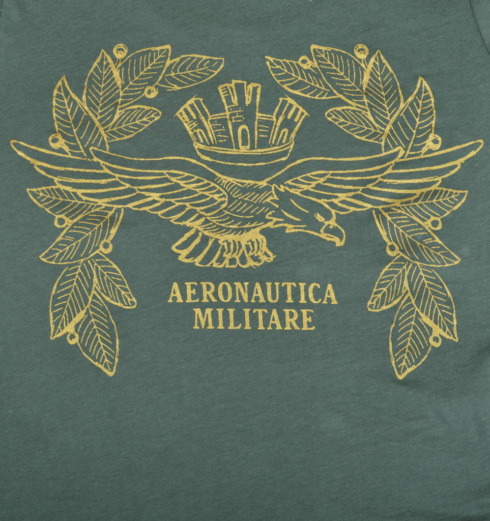 Женский лонгслив AERONAUTICA MILITARE verde eucalipto (TS 1449) 