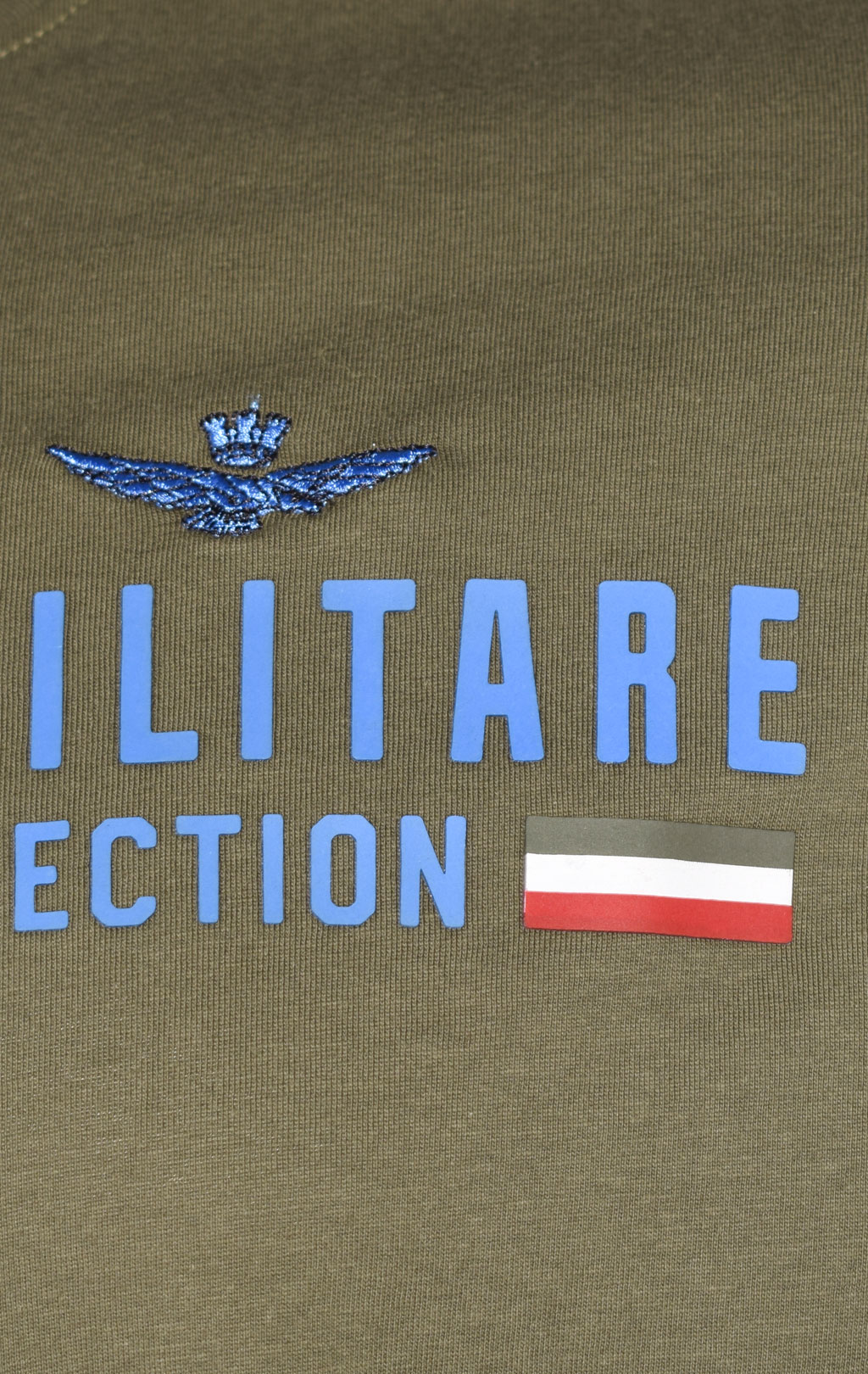 Футболка AERONAUTICA MILITARE SS 22/BD verde militare (TS 1942) 