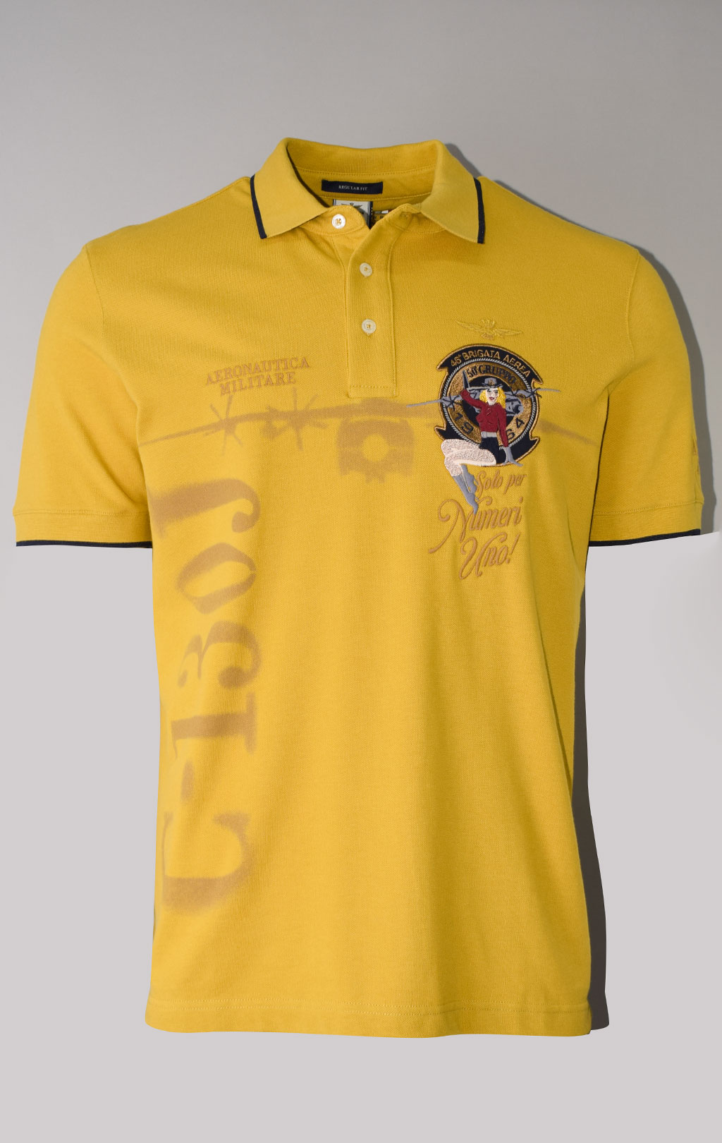 Футболка-поло AERONAUTICA MILITARE FW 23/24/TR yellow (PO 1706) 