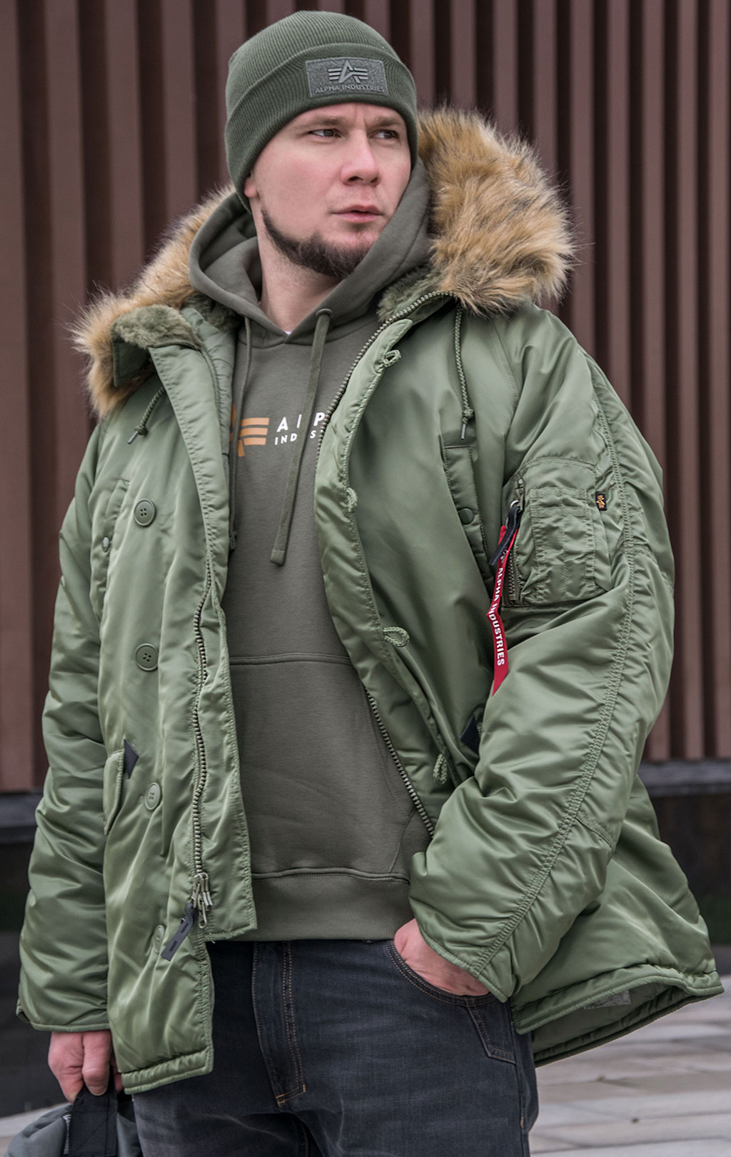 Аляска ALPHA INDUSTRIES CLASSIC big size N-3B FW 22/23 m sage 