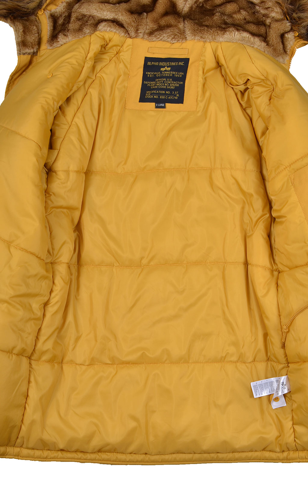 Аляска ALPHA INDUSTRIES EXPLORER big size mustard 