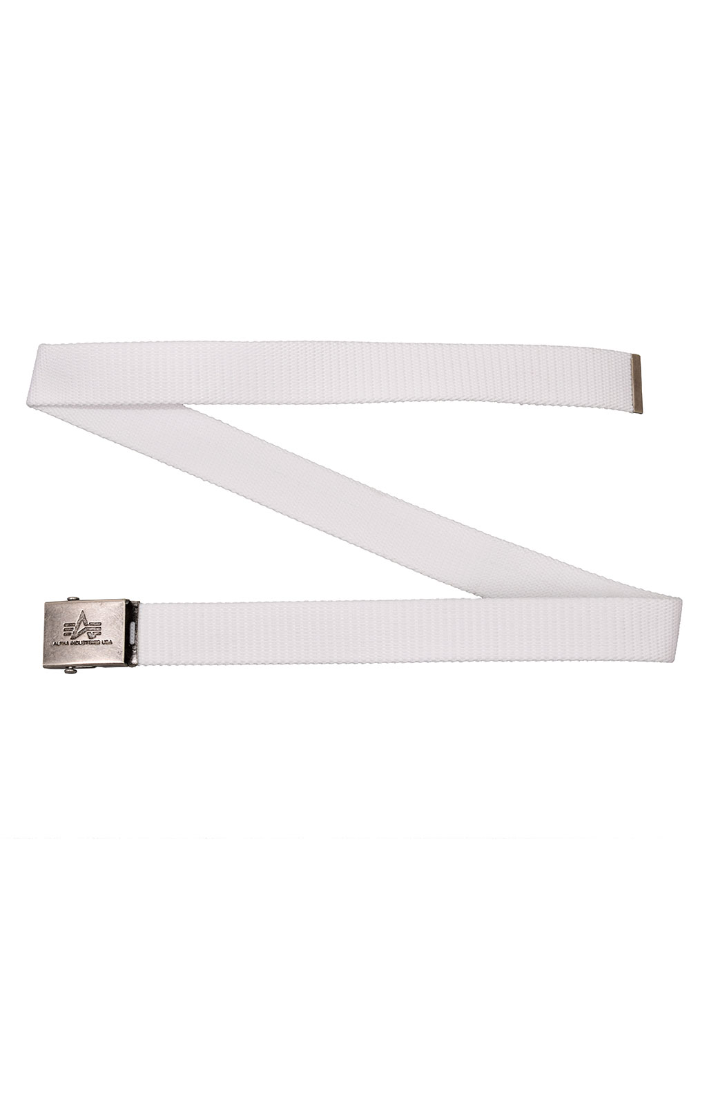 Ремень брючный ALPHA INDUSTRIES HEAVY DUTY BELT 4 cm white 