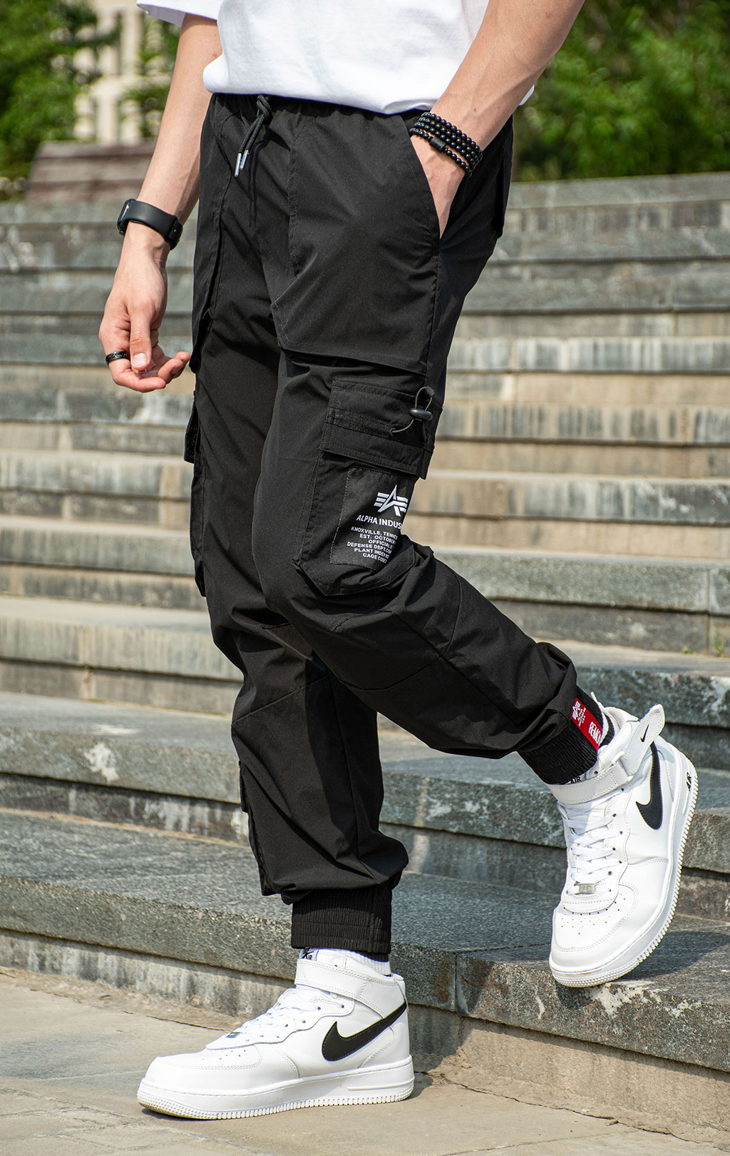 Брюки джоггеры ALPHA INDUSTRIES TACTICAL JOGGER black 