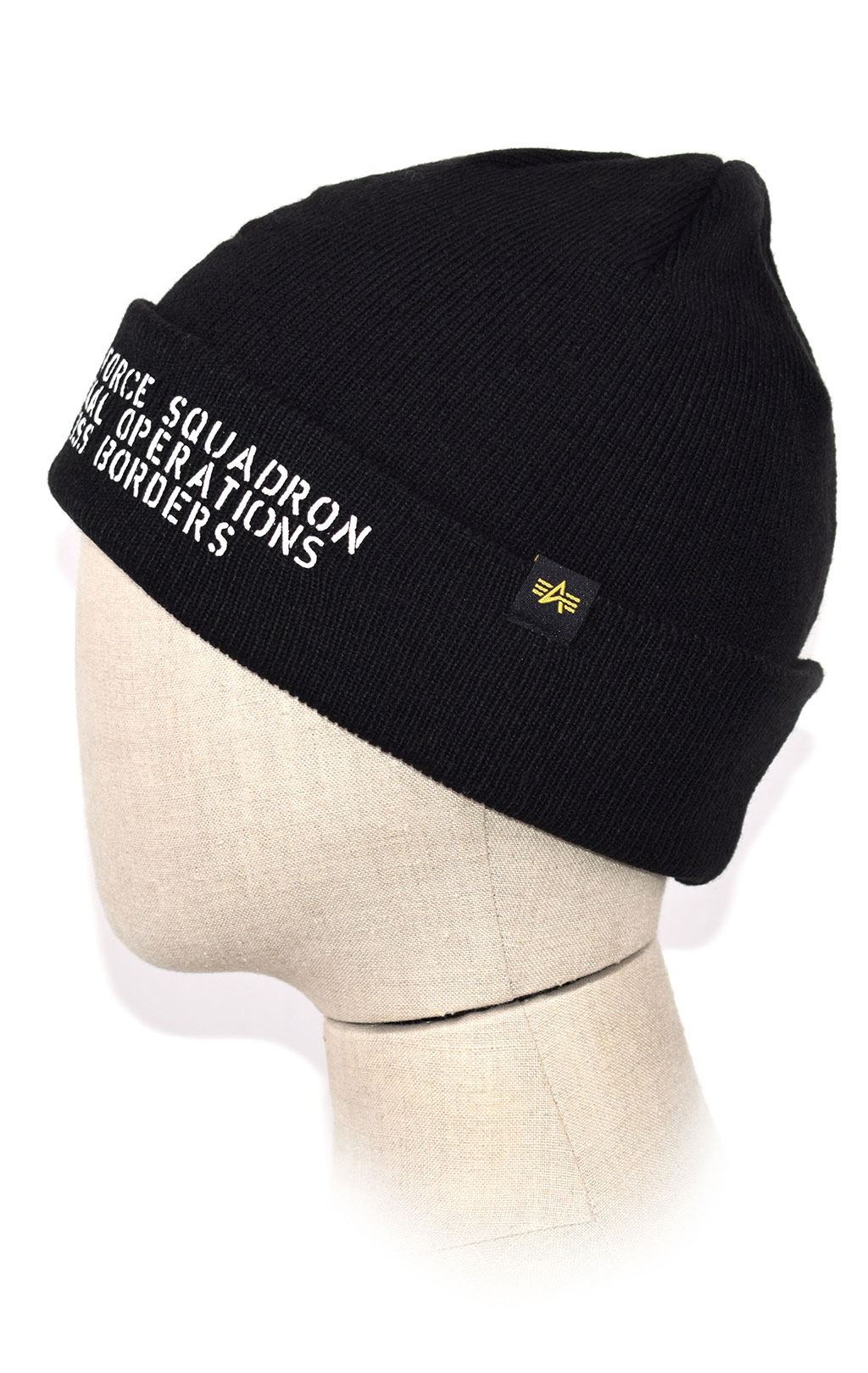 Шапка ALPHA INDUSTRIES AIR FORCE BEANIE black 