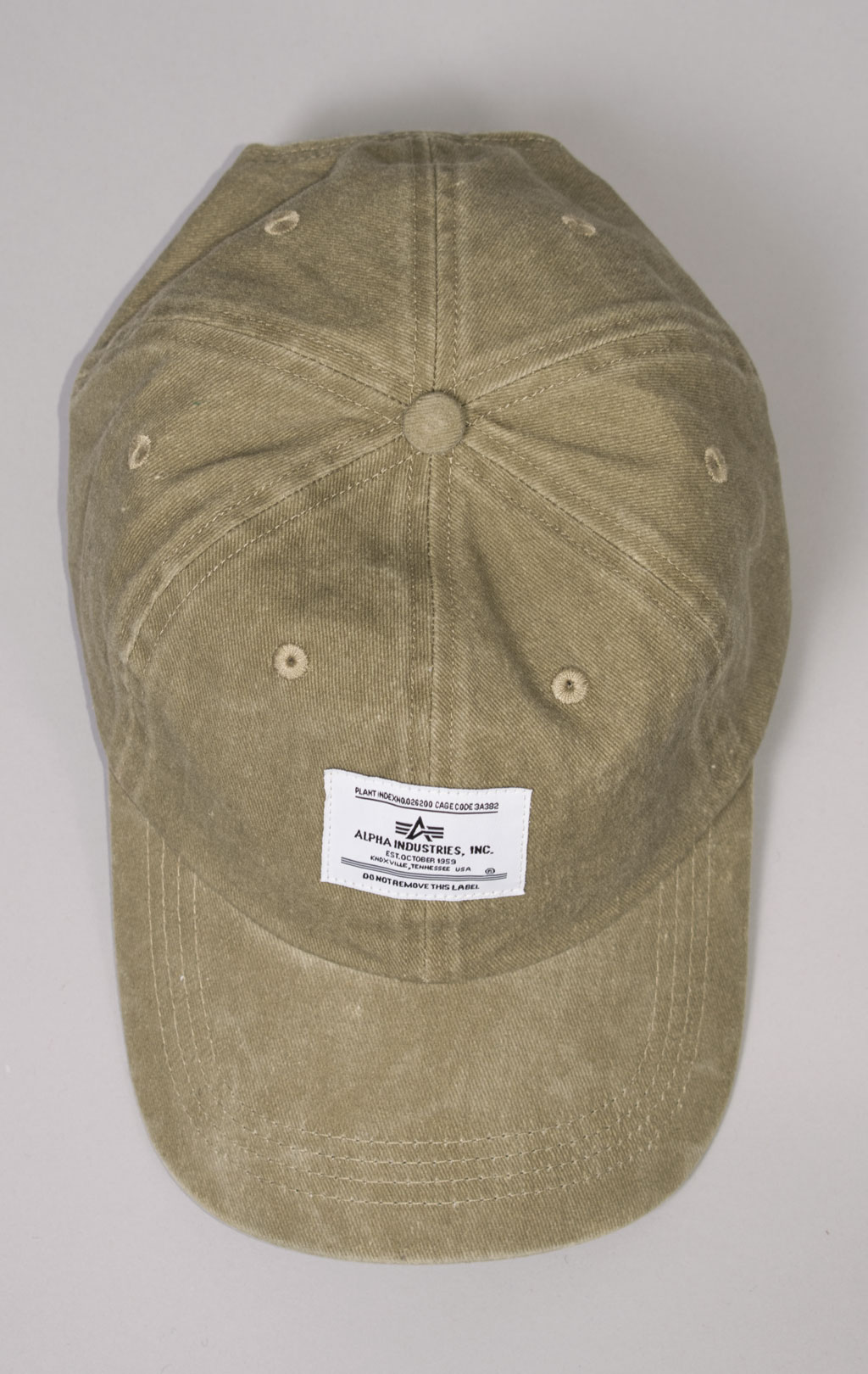 Бейсболка ALPHA INDUSTRIES BATTLEWASH CAP FW 23/24 olive 