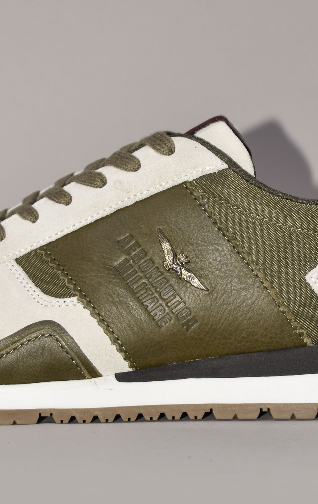 Кроссовки AERONAUTICA MILITARE SS 23 m/PT verde/grigio (SC 246)