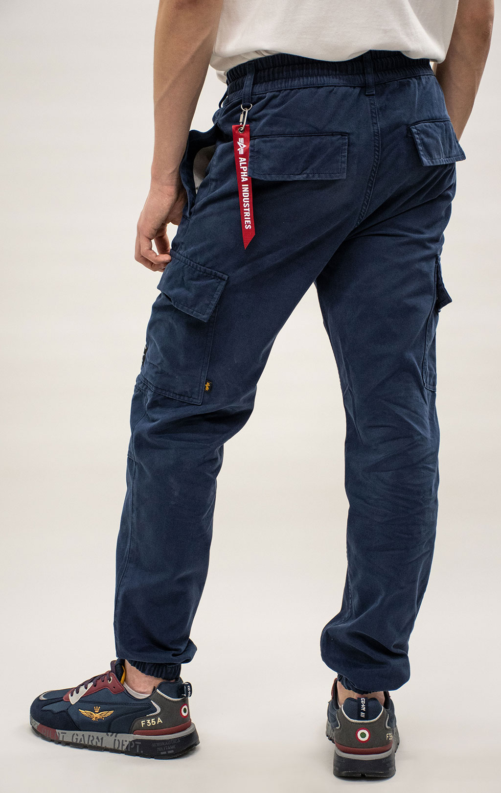 Брюки джоггеры ALPHA INDUSTRIES COTTON JOGGER FW 24/25 replica blue 