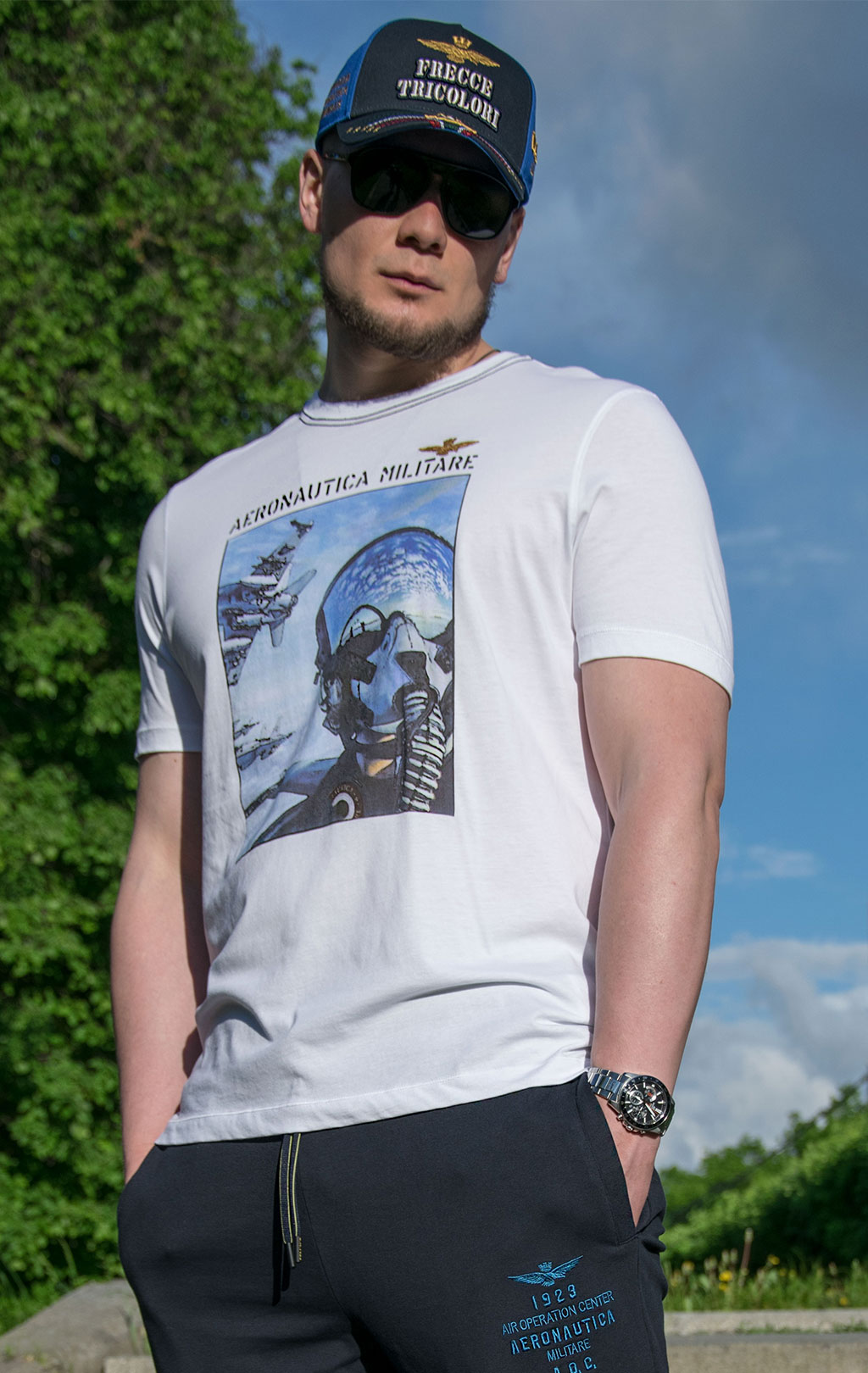 Футболка AERONAUTICA MILITARE SS 21/TR off white (TS 1852) 