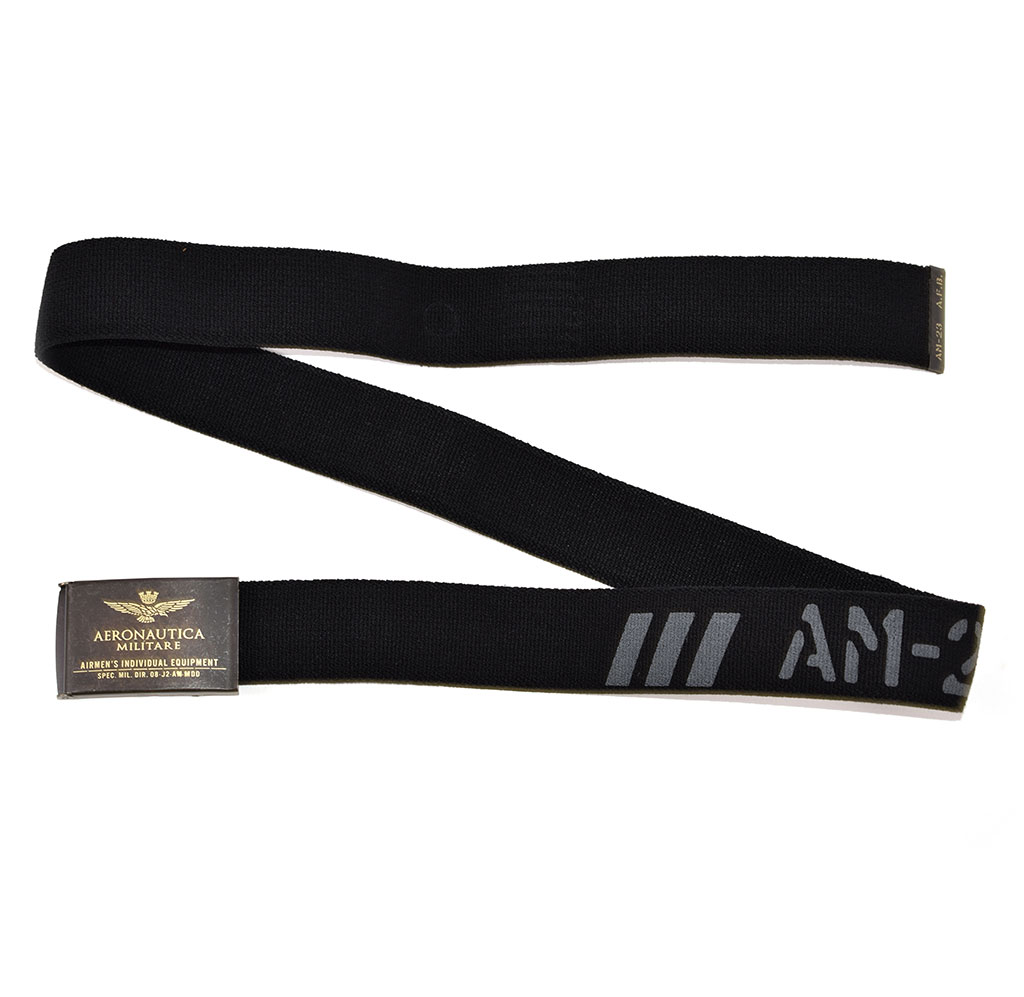 Ремень эластичный AERONAUTICA MILITARE FW 19/20 jet black (CI 253) 