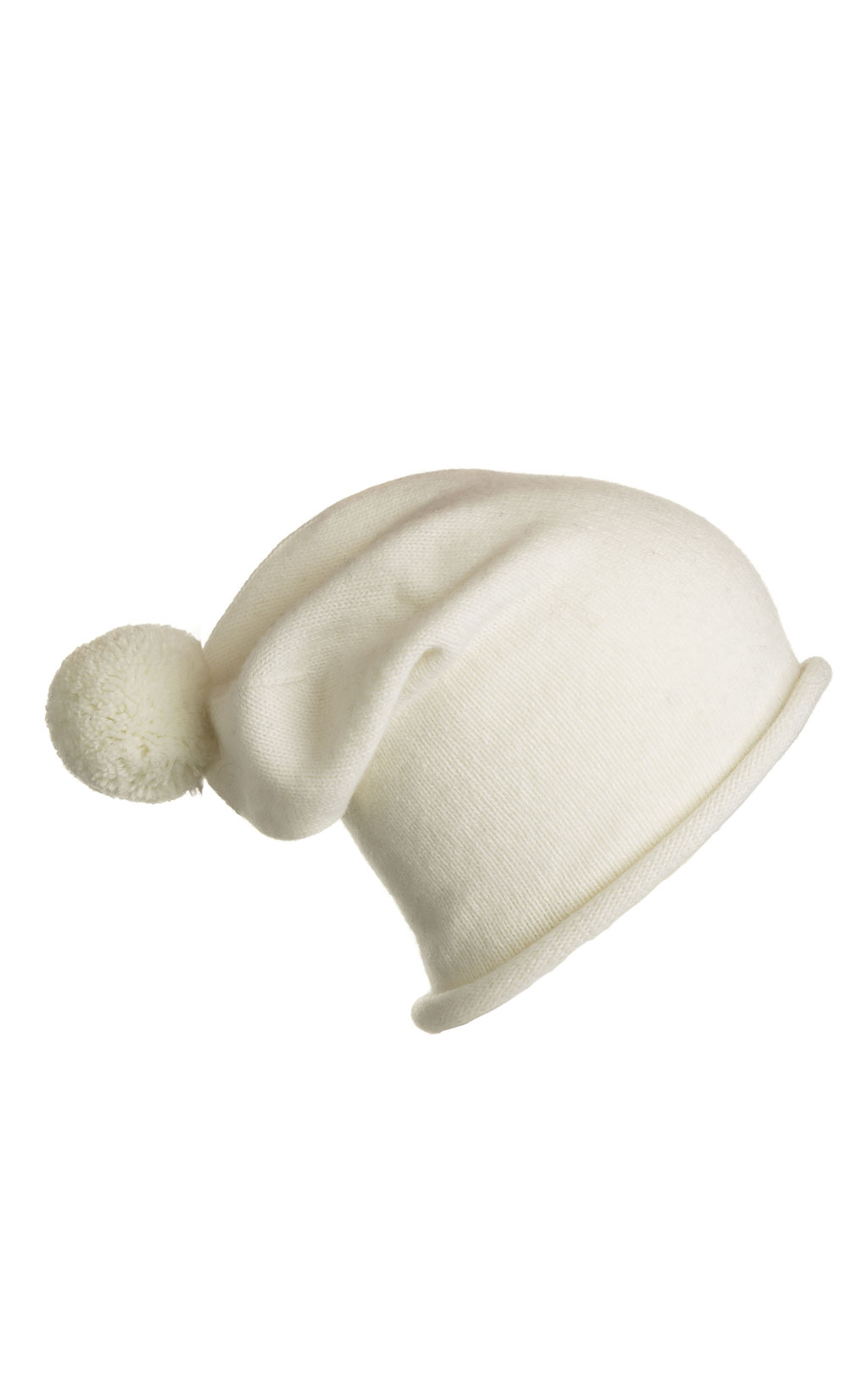 Женская шапка вязаная PARAJUMPERS POMPON HAT milk 