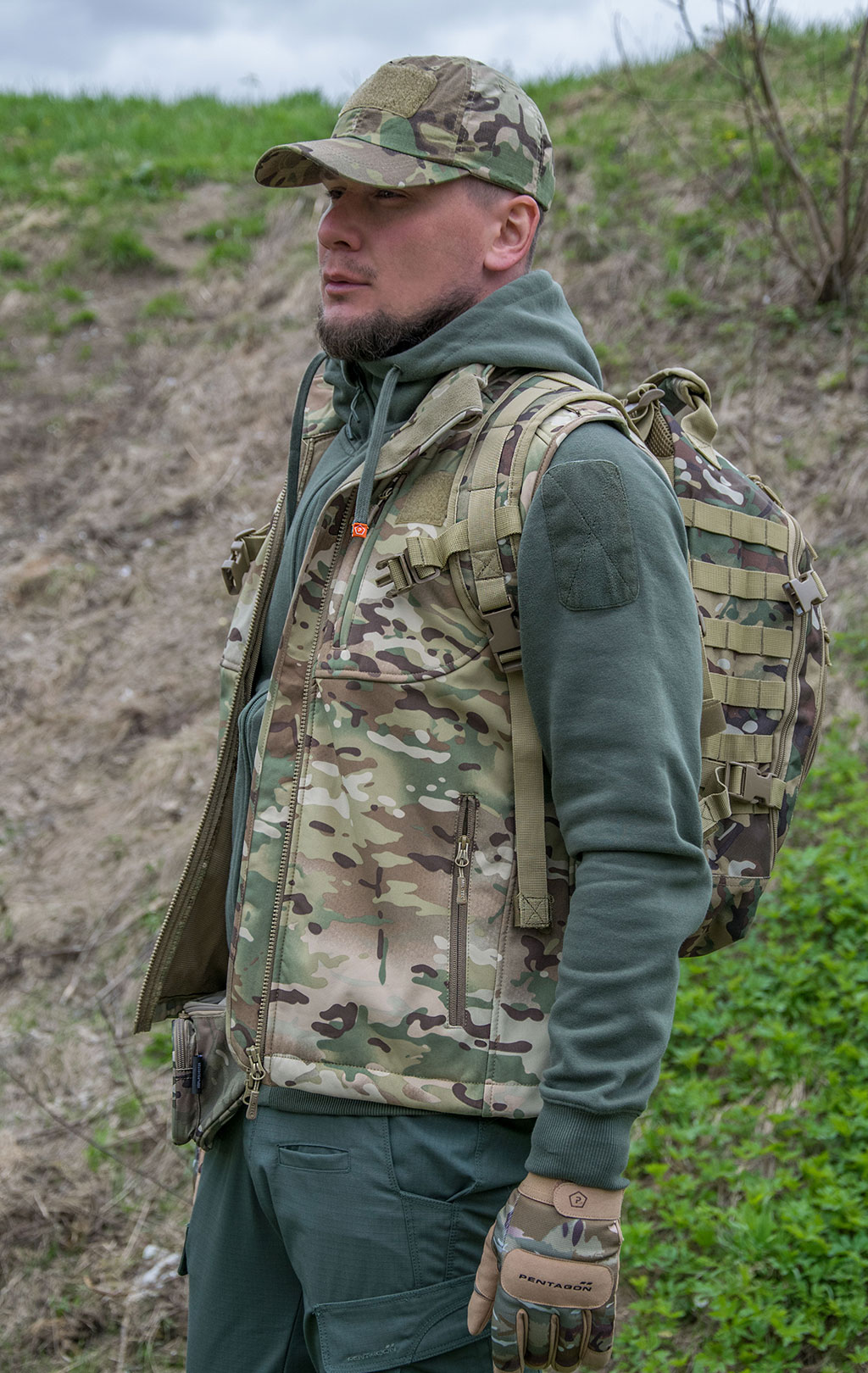 Жилет Mil-Tec Soft Shell multicam 