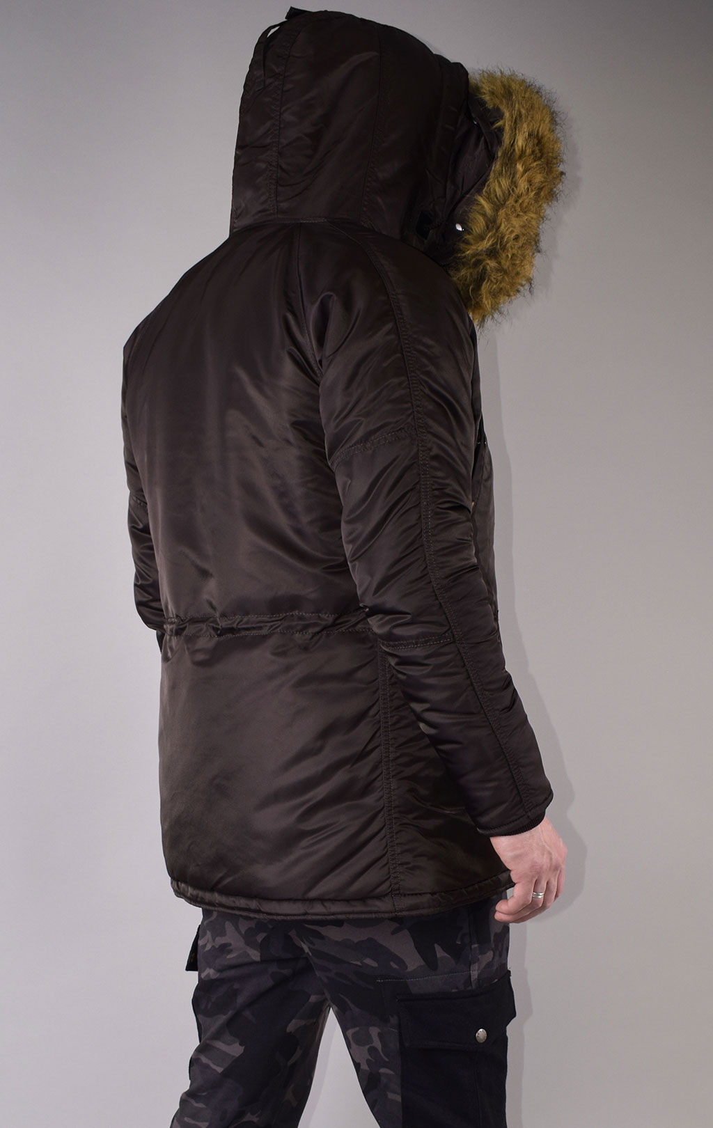 Аляска ALPHA INDUSTRIES SLIM FIT GEN-I big size N-3B deep brown 