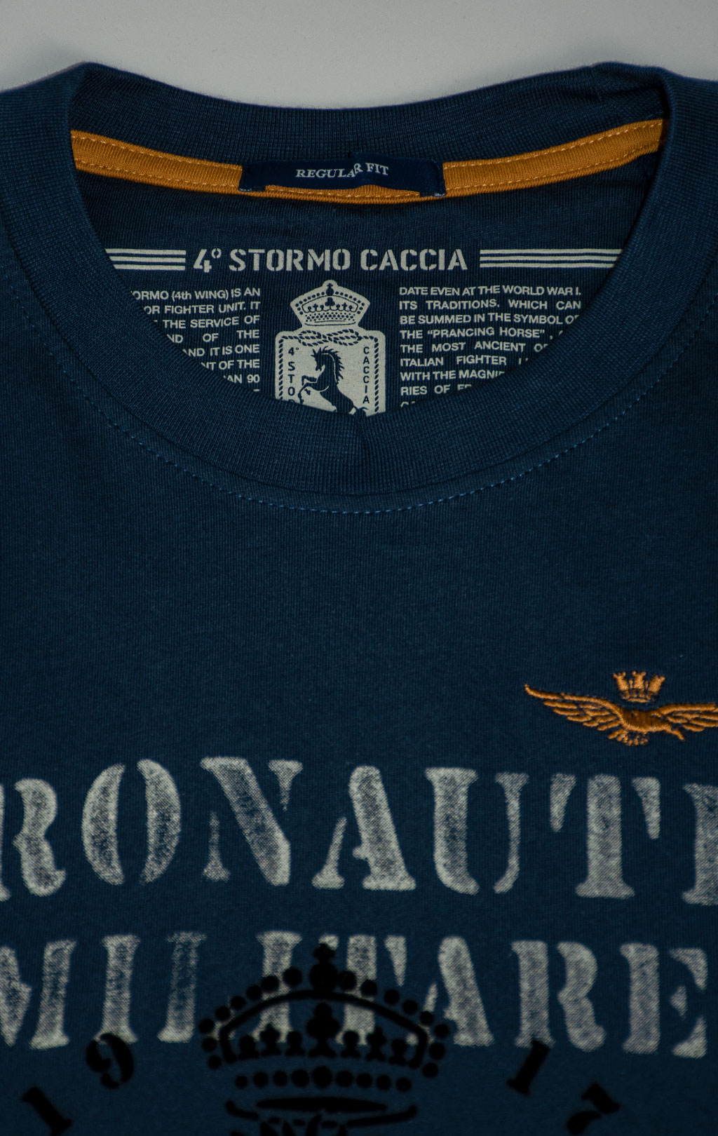 Лонгслив AERONAUTICA MILITARE FW 25/26/BD blue navy (TS 2471) 