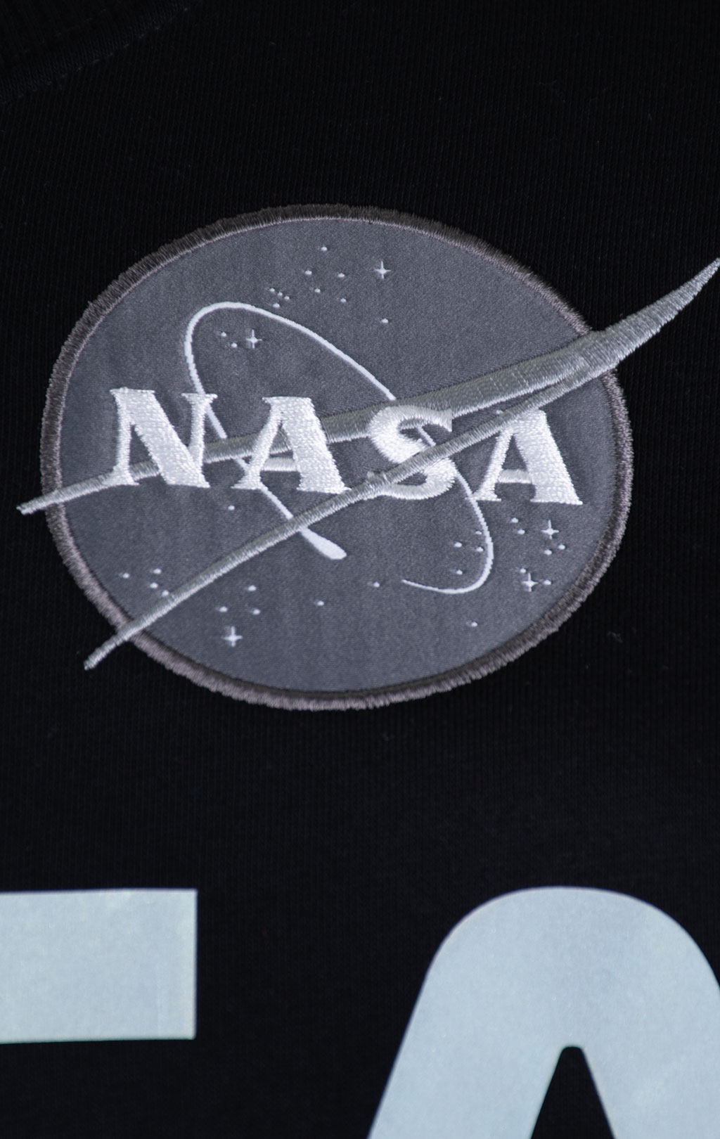 Свитшот ALPHA INDUSTRIES NASA reflective black 