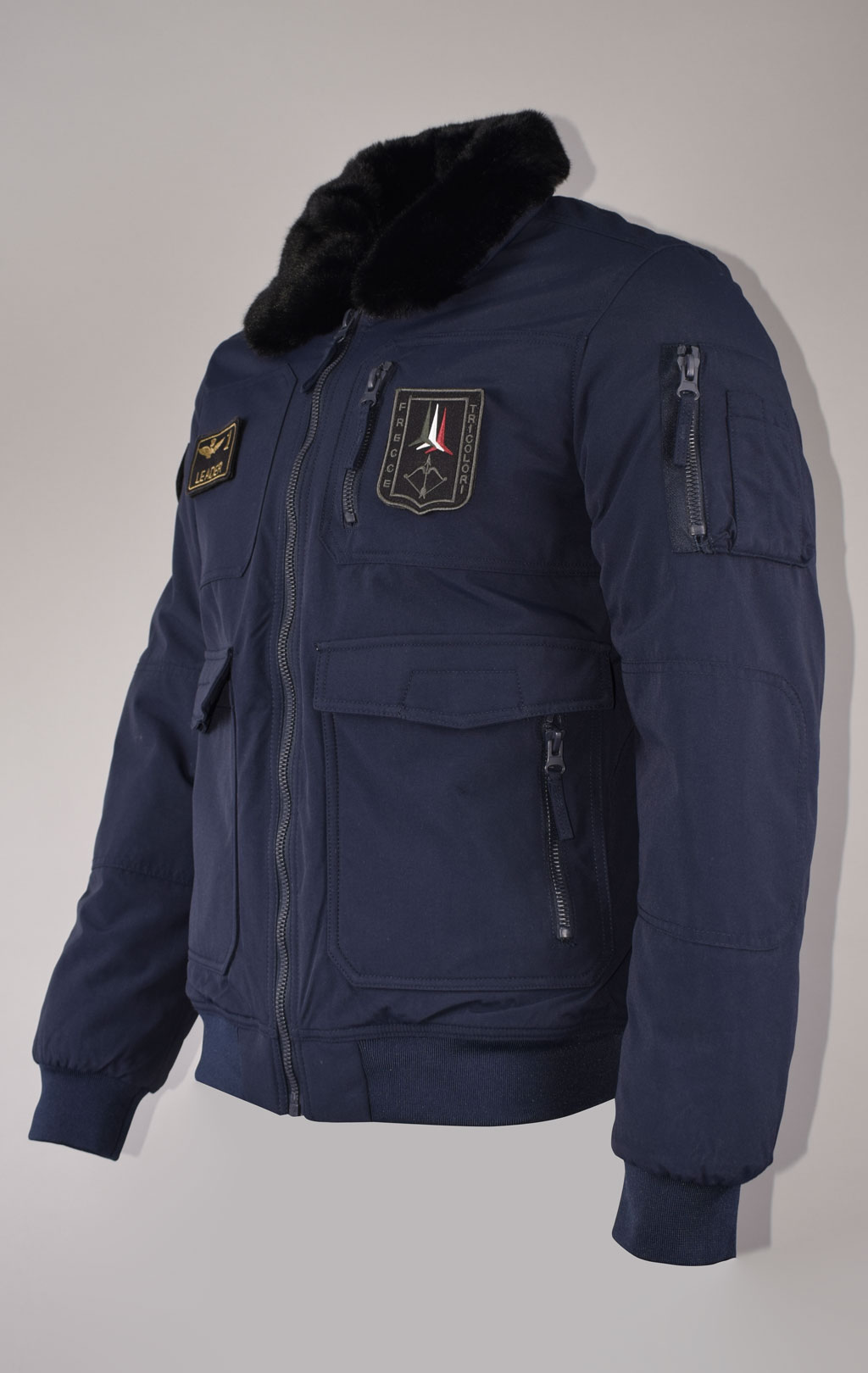 Куртка-пилот AERONAUTICA MILITARE big size FW 23/24 m/BD dark blue (AB 2106) 