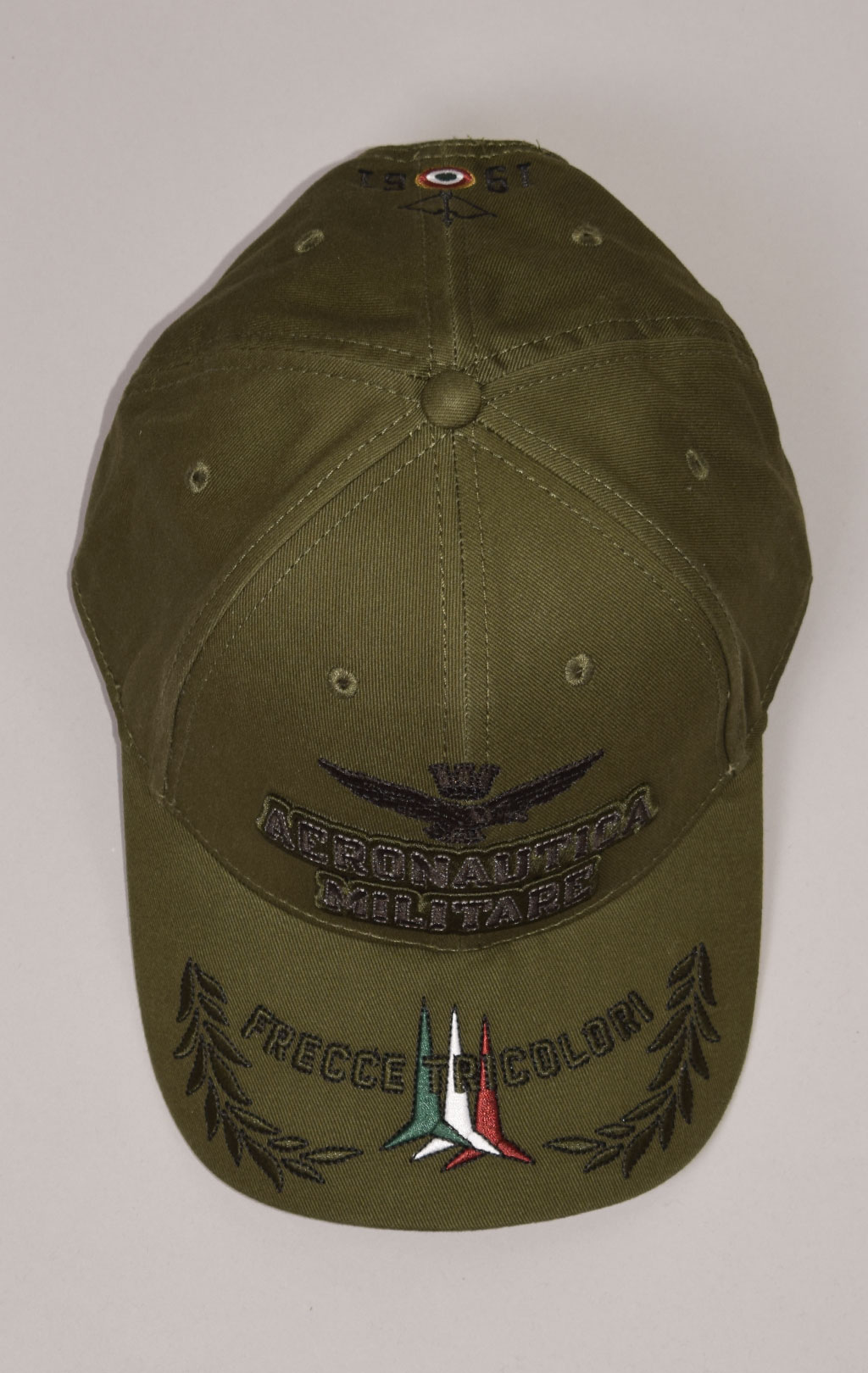 Бейсболка AERONAUTICA MILITARE FW 22/23/CN verde militare (HA 1104)