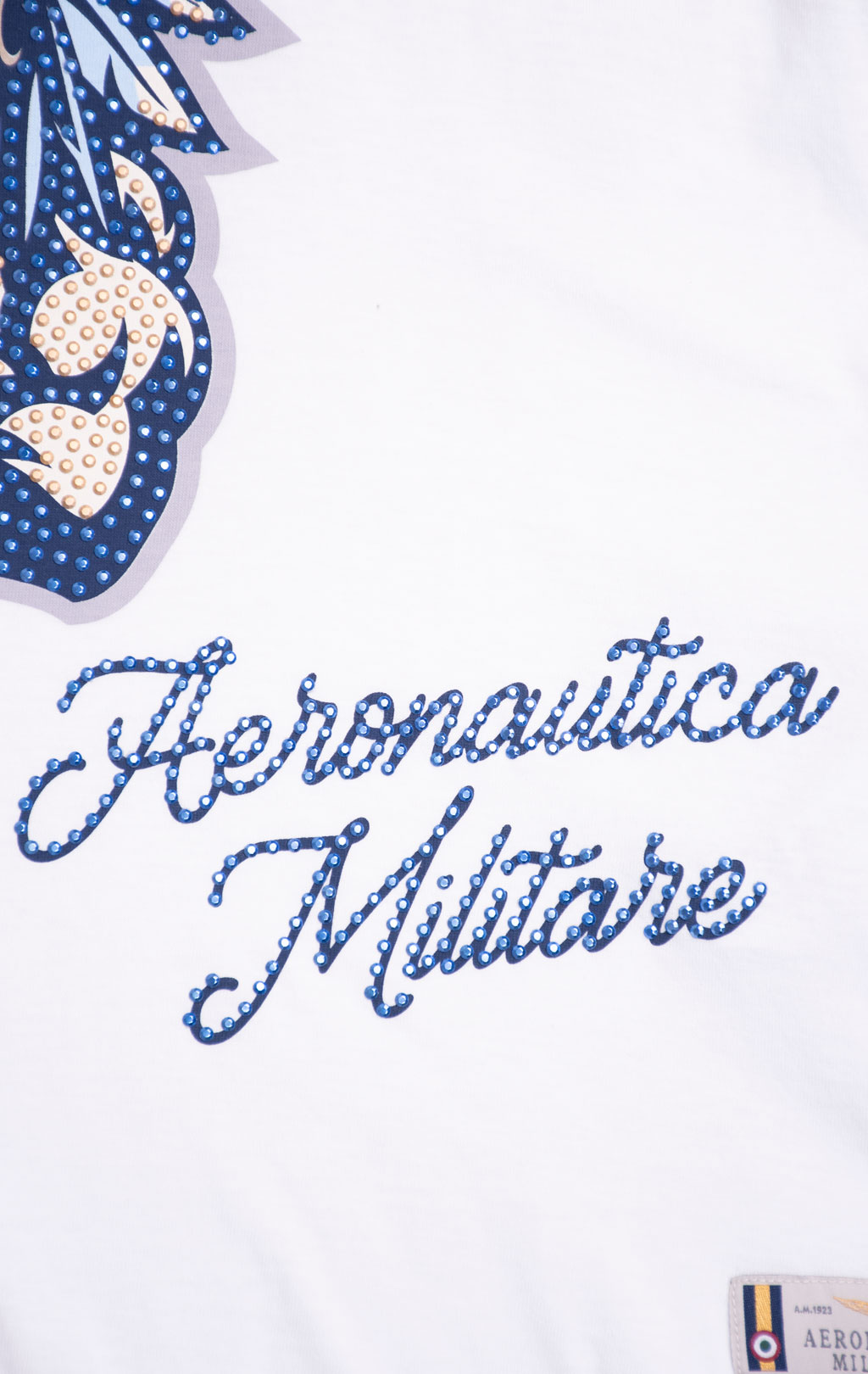Женская футболка AERONAUTICA MILITARE SS 26/IT off white (TS 2511) 