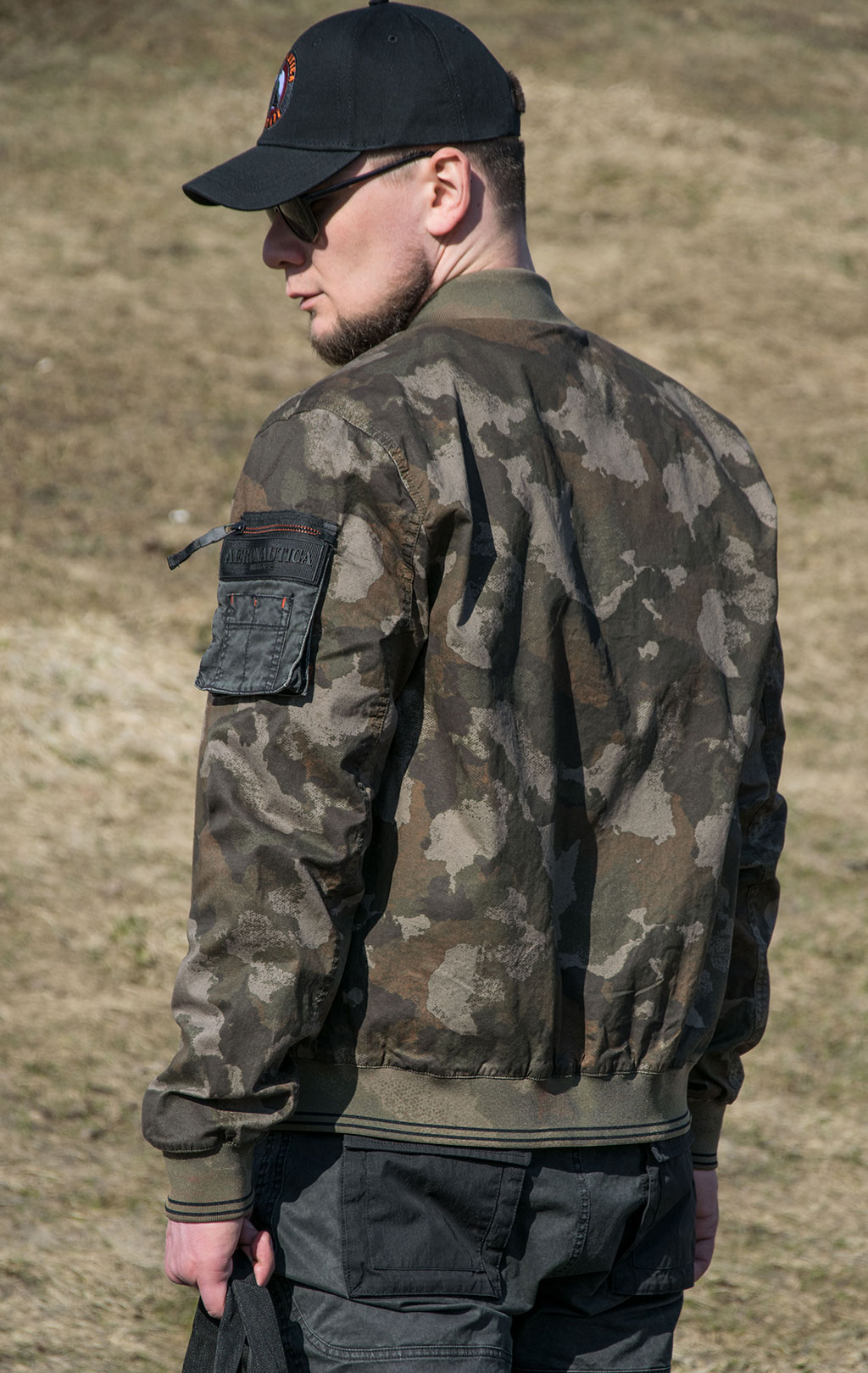 Ветровка-бомбер AERONAUTICA MILITARE SS 22 m/CN camouflage pilot (AB 1999) 