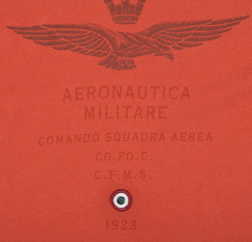Лонгслив AERONAUTICA MILITARE arancio scuro (TS 1201)