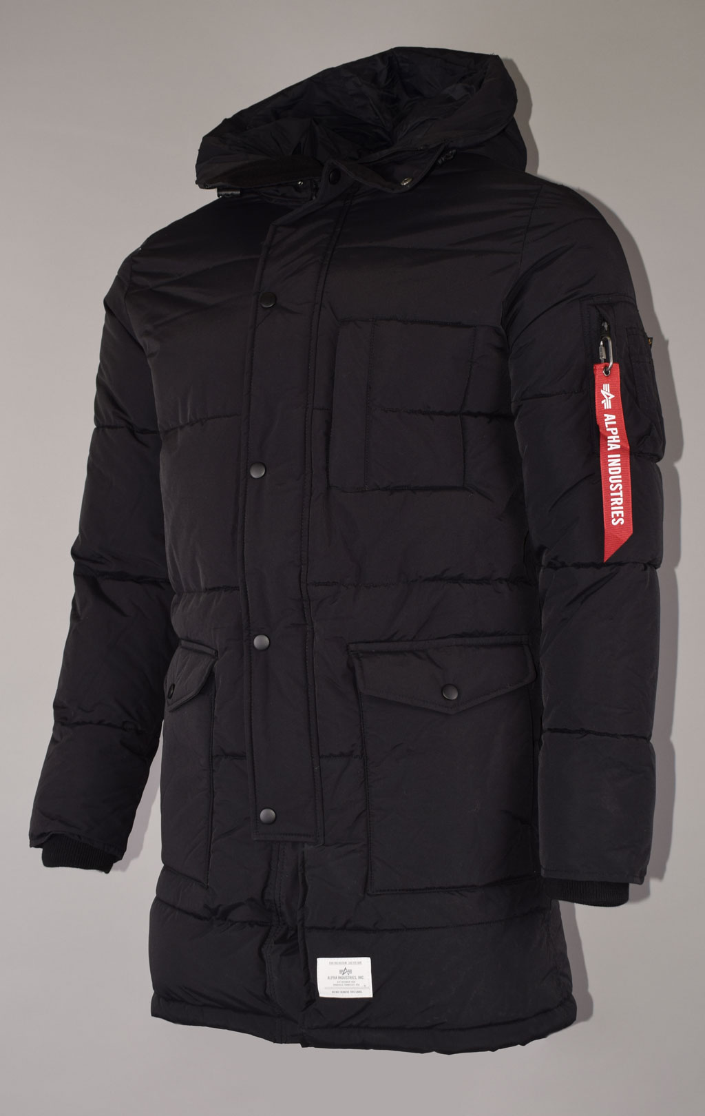 Аляска ALPHA INDUSTRIES QUILTED PARKA N-3B FW 22/23 m black 