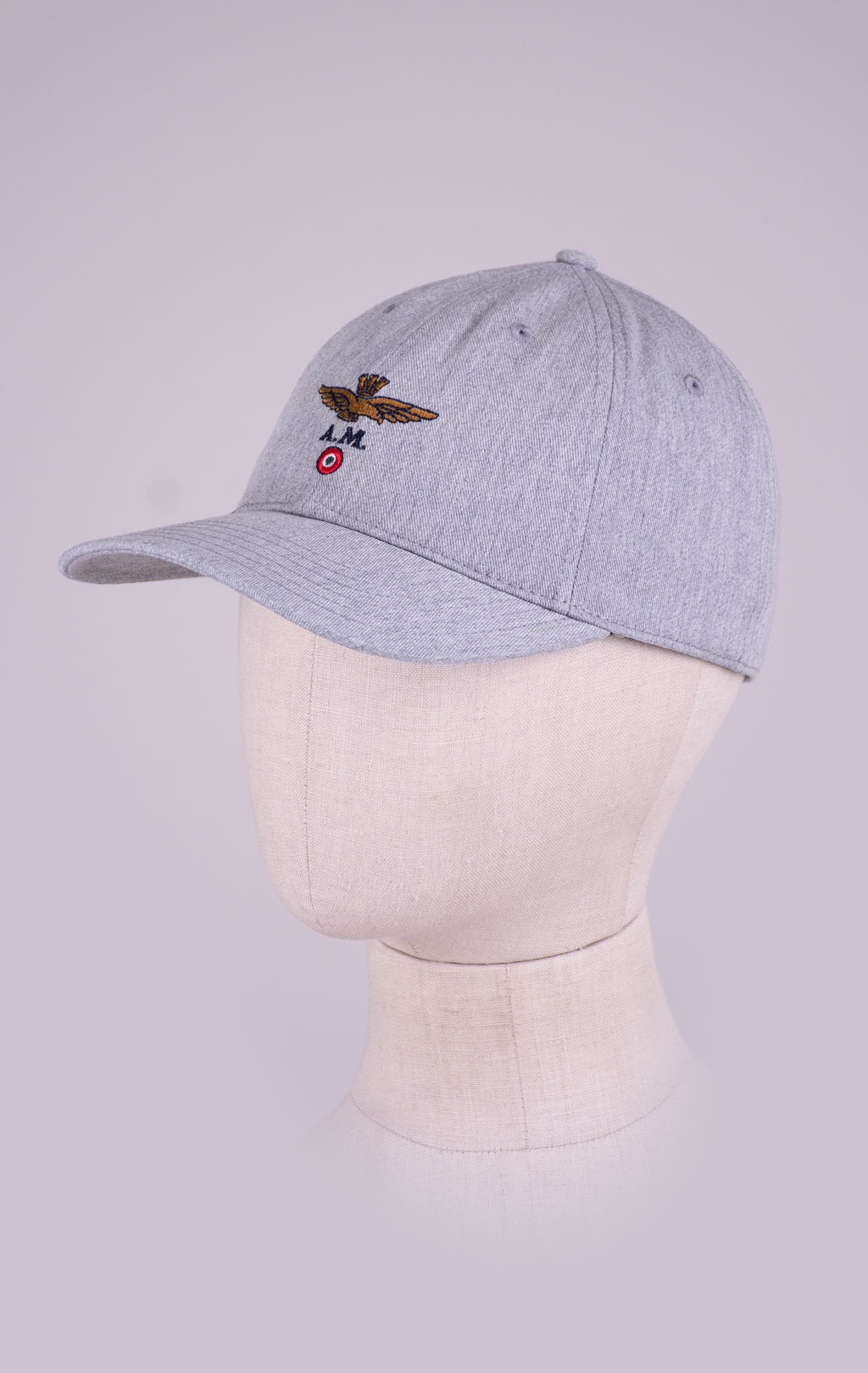 Бейсболка AERONAUTICA MILITARE SS 26/CN grigio melange (HA 1246) 