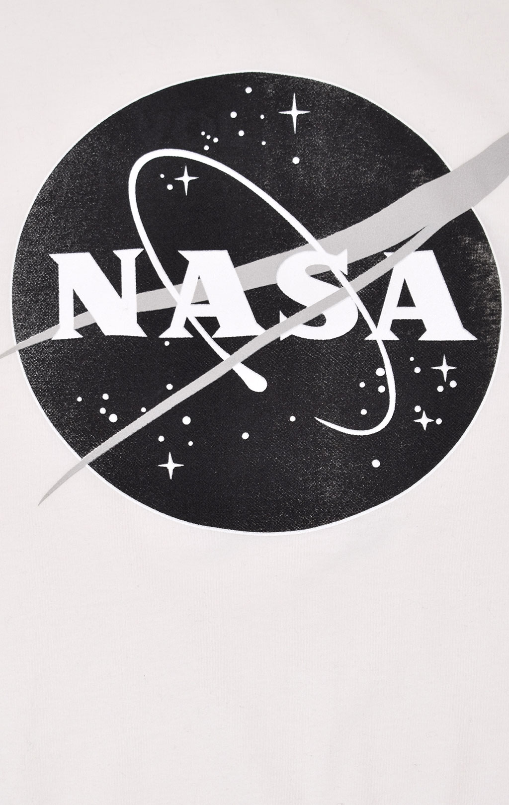 Футболка ALPHA INDUSTRIES NASA LOGO white 