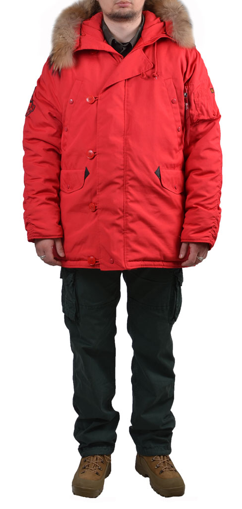 Аляска ALPHA INDUSTRIES EXPLORER натур. мех red speed 