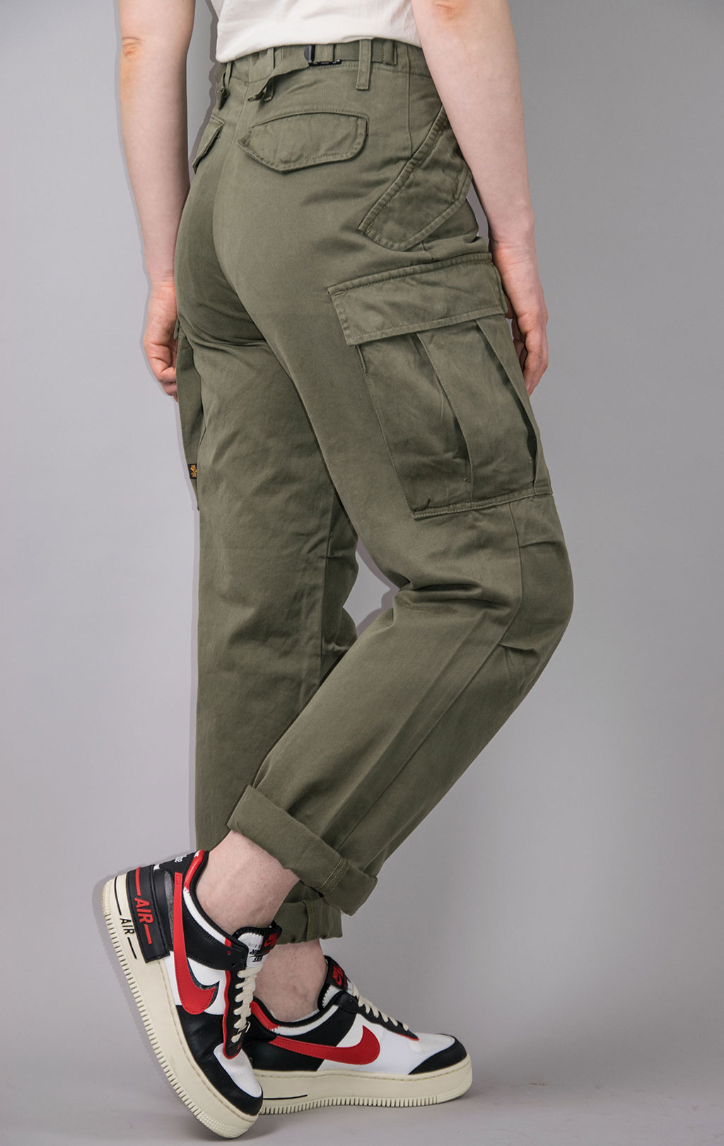 Брюки-карго парашюты ALPHA INDUSTRIES M-65 PANT dark olive 