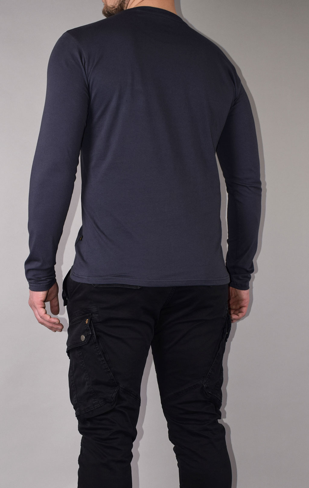 Лонгслив ALPHA INDUSTRIES BASIC LS navy 